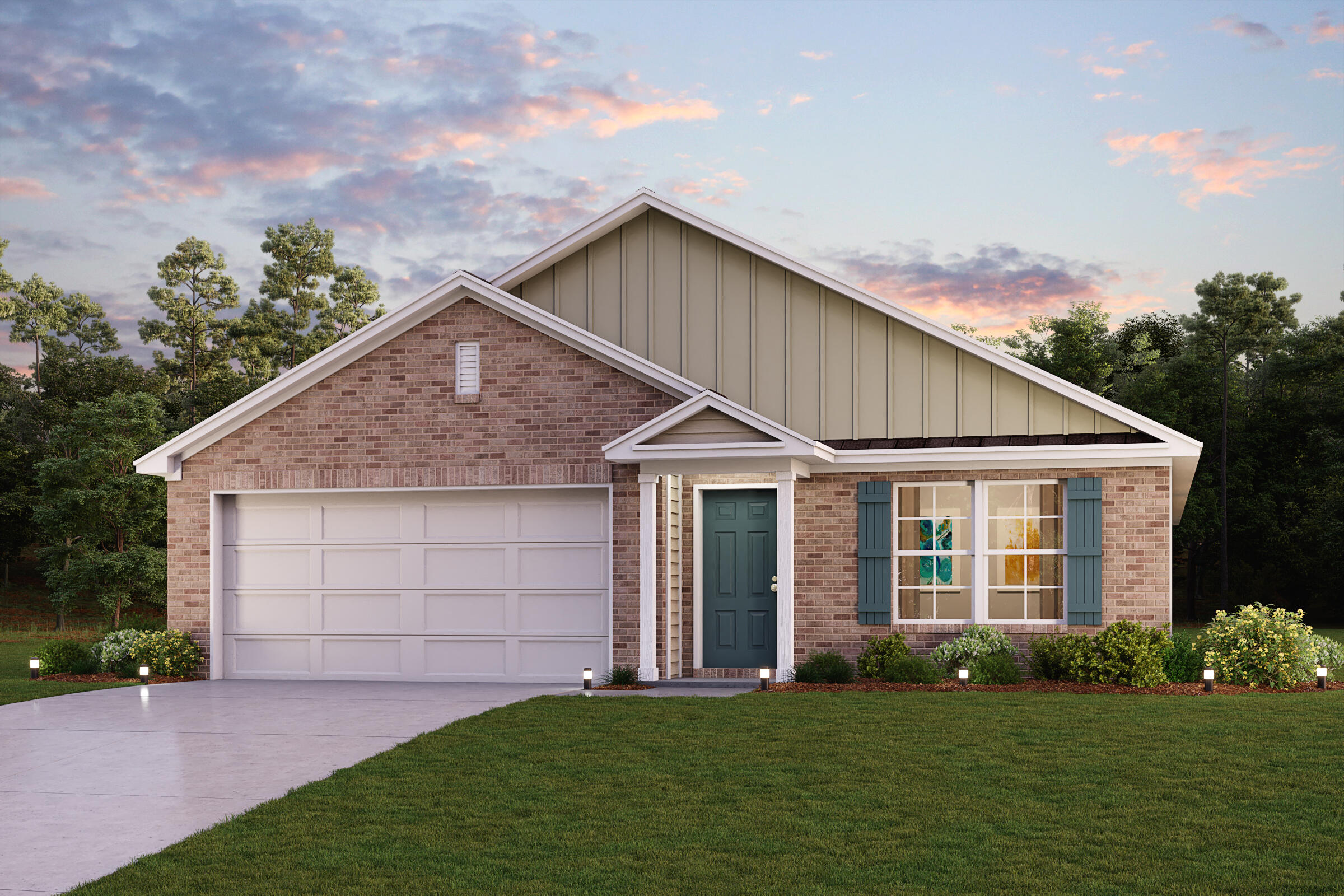 Come check out this BEAUTIFUL NEW Single-Story Home in the Hunters Ridge Community! The desirable Covington Plan boasts an open design encompassing the Living, Dining, and Kitchen spaces. The Kitchen features gorgeous cabinets, granite countertops, and Stainless-Steel Appliances (Includes, Range with Microwave hood, and Dishwasher). Additionally, the primary suite has a private bath with dual vanity sinks and a walk-in closet. This home also includes 3 more bedrooms and a full secondary bath.