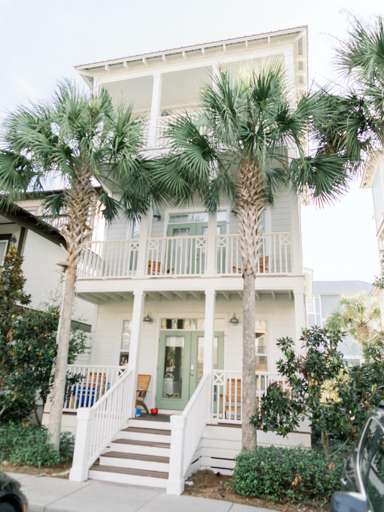 This spacious 4 bedroom/ 4 bath home with a calming coastal aesthetic that will make you feel right at home and ready to relax. It has been newly renovated, professionally designed and no detail was overlooked. All furniture was carefully selected to be family friendly as well as comfortable and the bedrooms have been outfitted with luxurious bedding, comfortable mattresses and blackout shades. It's all of those little details that will make this home the perfect spot for your vacation. Not to mention, with porches on each level you will definitely enjoy the beautiful Florida weather! Southern Palms is located directly across the street from the amazing 12,000 sq foot lagoon pool and a beautiful grassy area.