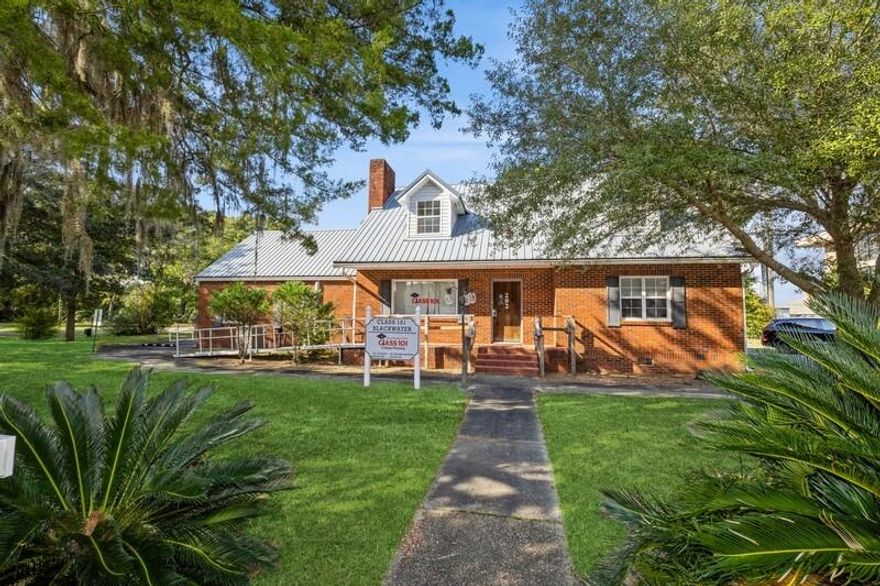 This property offers charm, character, and ample space for your business.Just 2 blocks from Historic Main St. in downtown Crestview.  Originally a charming residential home, now converted to commercial space while retaining its historical character.  (Effective yr built 1995)First Floor:  Large front living/reception area with original hardwood flooring and a beautiful fireplace.  Two offices (formerly bedrooms with closets), a large bathroom, and a former dining room that can be used as additional office space.  Kitchen perfect for employee breaks or lunch preparation.  Former 2-car garage converted into a versatile large space with endless possibilities.Second Floor:  Two huge office spaces with original hardwood flooring.  Full bathroom and large unfinished storage area. Beautiful wrought iron railings on the stairs.

The exterior impresses with great curb appeal, ample parking, and a fenced-in corner lot.

Updates include electrical and 2 almost new HVACs in Dec 2021.  Effective year built 1995.

The tax collector's office is right next door.

This property has it all and is a fantastic opportunity to establish your business with charm and character!