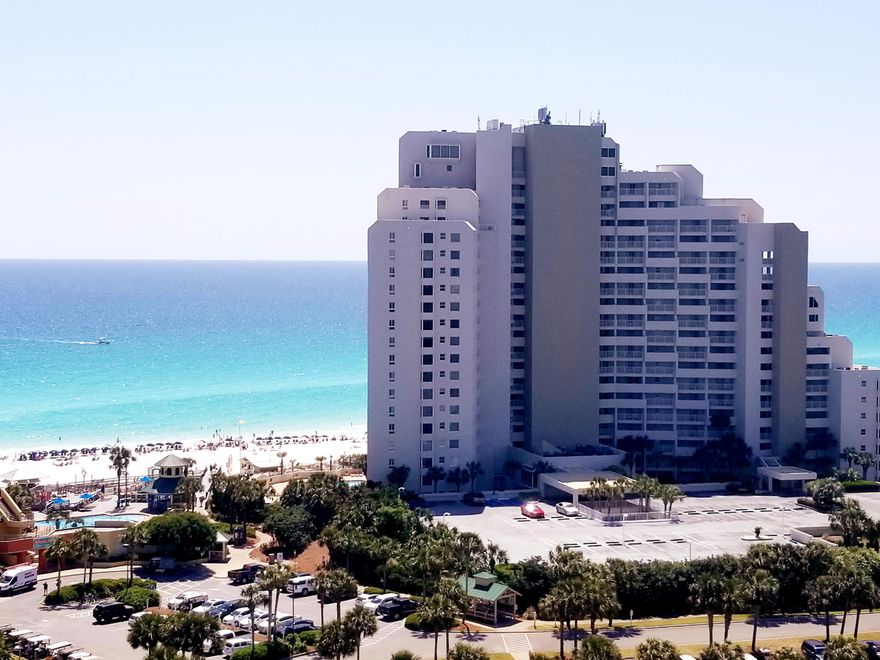 Just imagine sitting in your Living Room and watching your kids play in the pool with gulf views. No waiting for elevators in this ground floor condo with direct access to the covered parking without going through the lobby. The kitchen has been completely renovated with new cabinets, stainless steel appliances and granite countertops and breakfast bar. Open floor plan with bedrooms on opposite sides. Great Investment opportunity with rental projections of $44,000! Sleeps 6 as furnished and all furnishings included.Sandestin Golf and Beach Resort is the crown jewel of the Emerald Coast with 4 golf courses, marina, entertainment and shopping venues on site. Check in and never have to leave the resort. Room dimensions are approximate and should be verified by buyer or buyers representative