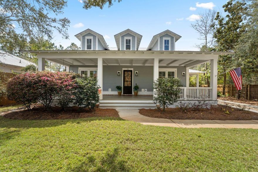 Picturesque 4 bedroom 3.5 bath plus office custom home on a private lot at the end of a cul-de-sac in the gated community of Pelican Bay. Enjoy bay views, mature oak trees and lush vegetation from the 12 foot deep from porch. Upon entering the home, you're greeted by a spacious open floor plan perfect for entertaining and enjoying all seasons of life. The quality of craftsmanship and high-end finishes throughout reveal this home was built as a builder's personal residence. Treat yourself to the highly amentized kitchen with custom cabinetry, a large bar, and convenient access to the dining area. The master bedroom plus two additional bedrooms and office are all located on the first floor. A mother-in-law suite on the second floor boasts 900 square feet with its own private bath,