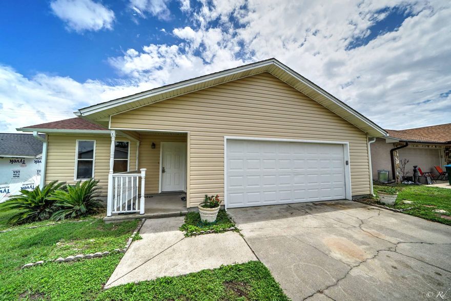 Affordable home near TAFB. New roof, paint, floors, fence and more. This 3 bed 2 bath home is located in the Shadow Bay Subdivision. The home has a large open living/dining room, with a vaulted ceiling, eat in kitchen, upgrades such as granite and stainless appliances, a two car garage and a fenced back yard. The outside patio is great for entertaining and grilling! Why rent when you can purchase for less? Call today!