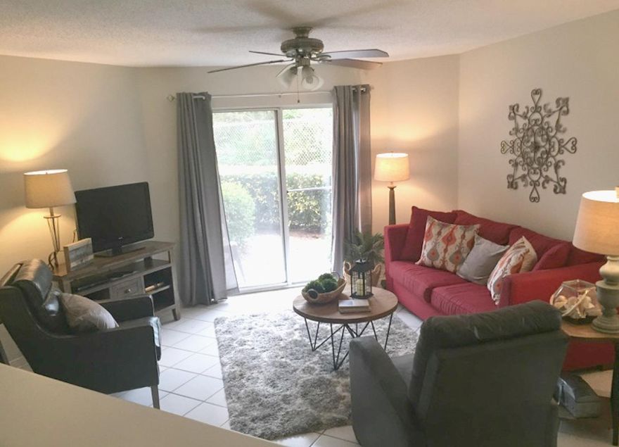 Are you ready to drop everything and just relax? This newly remodeled 1br, 1ba with built-in double bunks in the hallway comes furnished with everything you need enjoy your vacation. This unit is located on the bottom floor which provides easy access to the pools and a quick walk across the street to the worlds most beautiful beaches. Gulfview condo's has it's own private beach with gated access as well as 2 pools and a hot tub. Best priced condo in Gulfview. Exceptional rental income if you're looking for an investment