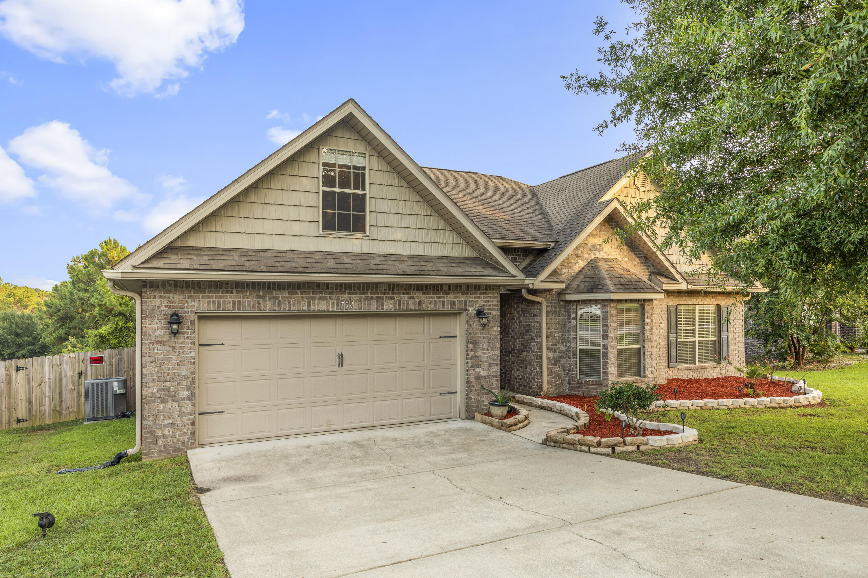 Nestled in the highly sought-after Rolling Ridge Estates, this newly listed brick house offers a harmonious blend of comfort and elegance. With 2,435 square feet of thoughtfully designed living space, this residence boasts three bedrooms and two bathrooms, providing ample room for family life and entertaining.Upon entering, you'll be immediately struck by the impressive 20-foot cathedral ceilings in the living room, creating a sense of grandeur and openness. The split bedroom floorplan ensures privacy and tranquility, with the primary bedroom featuring a spacious layout and a luxurious ensuite bathroom. This retreat offers direct access to the back porch, perfect for enjoying morning coffee or evening relaxation. The heart of the home is the eat-in kitchen, which also provides convenient access to the back porch, ideal for al fresco dining or supervising children at play. The seamless flow between indoor and outdoor spaces enhances the overall living experience and makes entertaining a breeze.
A notable feature of this property is the bonus room or finished attic on the second floor. This versatile space can serve as a fourth bedroom, a game room, a home office, or whatever suits your family's needs. The flexibility of this additional area adds significant value to the home.
The all-brick exterior not only provides a timeless aesthetic but also offers durability and low maintenance, ensuring the home's longevity and curb appeal for years to come.
Located in Crestview, Florida, this property benefits from its proximity to various amenities. Countryview Park is just a short distance away, offering green spaces for outdoor activities and relaxation. For your shopping needs, both Walmart and Lowe's are conveniently located nearby, making errands and home improvement projects hassle-free.
This home in Rolling Ridge Estates represents an opportunity to embrace a lifestyle of comfort and convenience. Its thoughtful design, spacious layout, and desirable location combine to create a truly inviting living environment. Whether you're looking for a family home or a place to settle and grow, this property offers the space, functionality, and charm to meet your needs.
With its blend of attractive features and prime location, this newly listed home is sure to generate significant interest. We invite you to schedule a viewing and experience firsthand the warmth and potential this property has to offer. Don't miss the chance to make this house your new home in the vibrant community of Crestview.