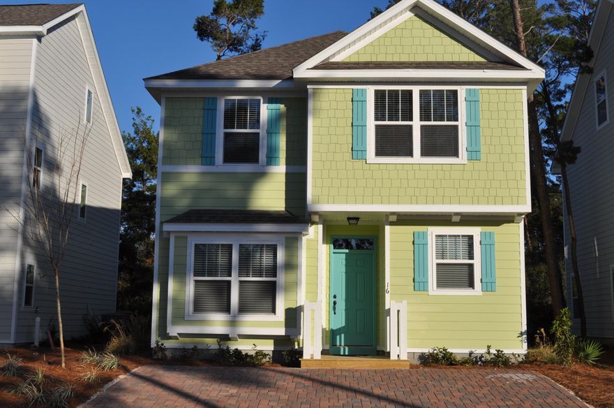 This is a nearly new, four bedroom, three bath home located in Inlet Beach with very good beach access. This 2-story home features 1,937 sf of well laid out living space. Upon entering you see an open living/dining/kitchen on the first floor, as well as a bedroom and a bathroom. The beautiful staircase leads to the second floor which The remaining bedrooms and baths encompass the second floor. The second floor also offers a loft space at the landing of the staircase. Granite counter tops, tile wood flooring, hardwood flooring, upgraded cabinets and stainless steel appliances are just a few of the upgrades in this nearly NEW home. Still under builder warranty. Very close to the largest beach access in Walton county.