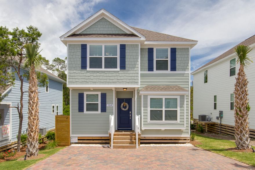 Price Reduced! Nearly new and immaculately maintained! This beautiful home, conveniently located in Pinewood Preserve in Inlet Beach, will ''wow'' you with an abundance of space and welcoming natural light. The home features over 1,900 square feet and four bedrooms, three bathrooms and spaces for relaxing, both upstairs, downstairs, as well as outdoors. The spacious deck, conveniently located off of the great room, provides fantastic outdoor living space. There is also a shed that has been built under the home to store any outdoor or beach items. This home could be a fantastic primary or secondary residence, and also could be a vacation rental, being located just about a half mile north of the largest Walton County Beach access. Visit this beautiful home today!