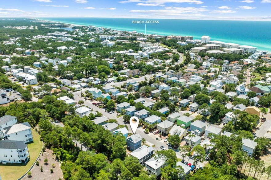 Priced under appraised value and has forever community pool access to include access to all the other amenities at the Village of Blue Mountain Beach. Prominently positioned just a short distance from the turquoise-hued waters on 30A, this charming coastal cottage spans three distinct levels totaling over 1,800 square feet. Upon initial approach, the spacious interiors are flooded with natural light showcasing the coastal curated design flanked with new flooring. The recently upgraded kitchen features custom cabinetry accessorized with quartz countertops, a tiled backsplash, and a stainless-steel appliance suite. Synonymous with relaxation, the bright and airy main suite boasts a Juliet balcony perfect for enjoying the coastal breeze. The sumptuous newly remodeled ensuite encompasses new fixtures, bathroom vanity, and tiled walk-in shower. The second-floor guest bedroom, currently utilized as additional living quarters, also offers a private ensuite and a look-out balcony. Ascending to the third floor, a junior suite and guest suite are each equipped with private ensuites and direct access to the covered balcony providing an ideal spot to unwind and admire the new palate of mesmerizing hues emitted by the renowned Emerald Coast sunsets each and every night. The expansive backyard currently includes an outdoor shed with ample space for the addition of future amenities as desired like a pool, fire pit, put-put course, covered porch, or garden.

The sought-after community of the Village at Blue Mountain provides residents with heightened privacy and an array of amenities while remaining geographically poised near all of the acclaimed dining and entertainment venues 30A has to offer. Homeowners and guests can indulge and enjoy the spacious community pool, cabana, fitness center, walking trails, and three recreational courts. Take the bikes and/or a golf-cart to the beach access at Blue Mountain Beach or Gulfview Heights Regional Beach Access.

The recent renovation included new flooring throughout, new HVAC systems in 2018, upgraded kitchen to include new appliances, countertops and backsplash, bathroom vanities, paint, and much more. Impressive rental potential of $70,000/year coupled with the custom finishes, upgrades and turn-key configuration makes this a compelling opportunity for both investors and second or full-time residents alike. Inquire today to arrange a private viewing and start living the coastal lifestyle you deserve.