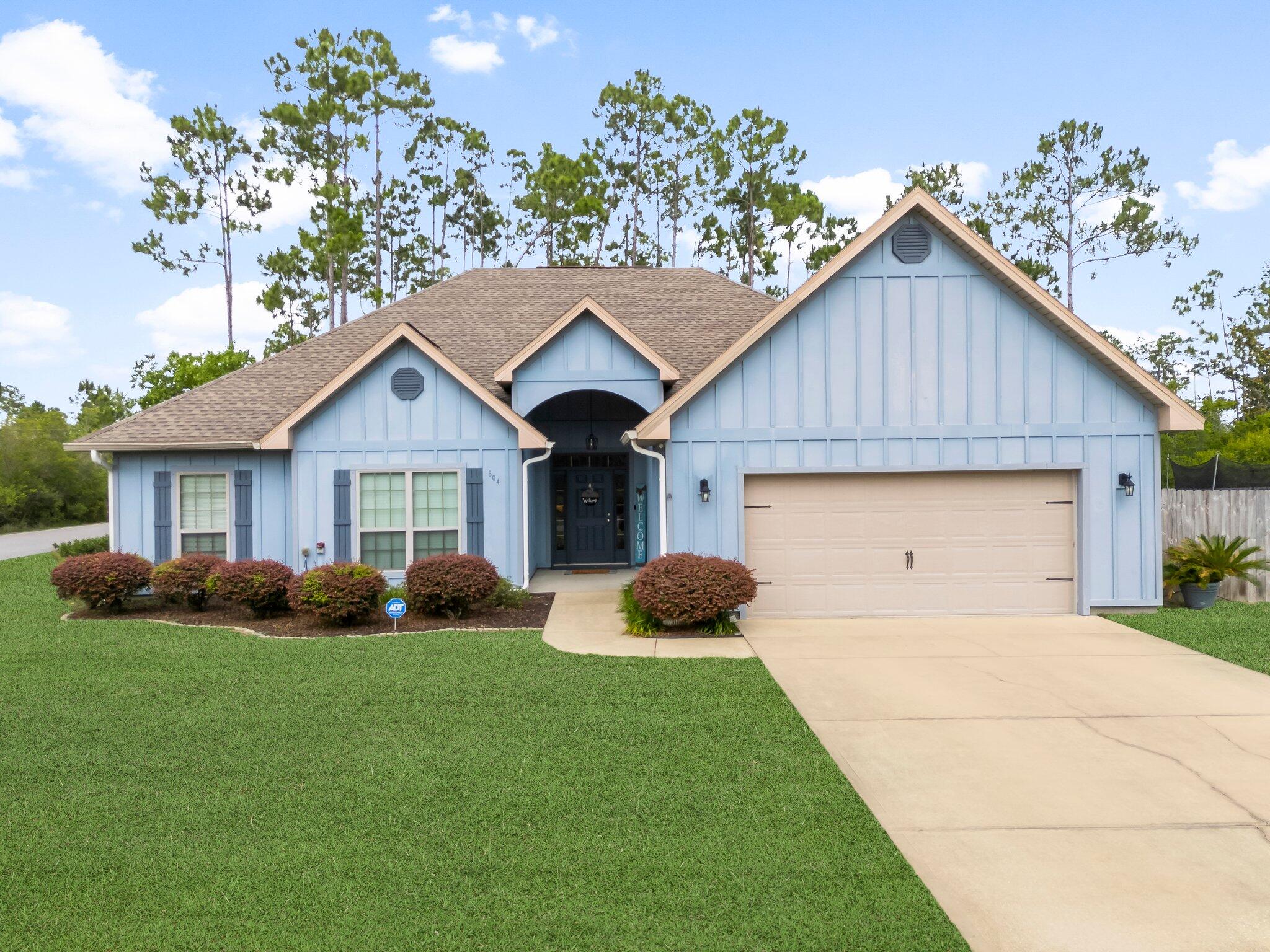 Welcome to this beautifully maintained 4-bedroom, 2.5-bathroom home located in the peaceful, gated community of Laird Point. Featuring an assumable VA loan at an incredible 2.375%, a spacious layout, and thoughtful upgrades throughout, this home perfectly balances comfort, functionality, and style--ideal for families or anyone seeking a serene coastal lifestyle with modern convenience. The Laird Point community offers fantastic amenities, including gated access for added privacy and security, recreational vehicle parking, a pickleball court, green space, and a community boat dock with a launch--perfect for outdoor enthusiasts