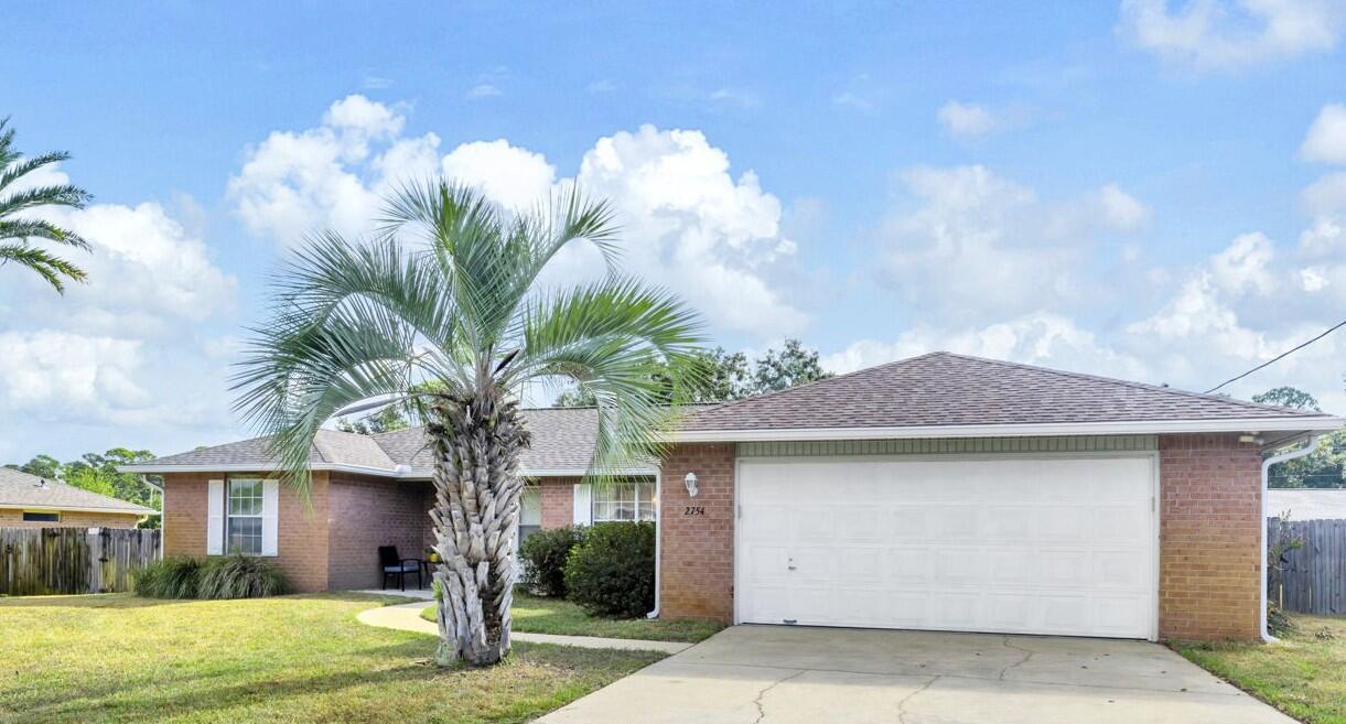 This enchanting 3-bedroom, 2 bath brick home is perfectly situated on a serene cul-de-sac, providing both tranquility and convenience. With over 1600 square feet of well-designed living space, this home is ideal for families and individuals alike. As you step inside, you are greeted by a bright and inviting living room, enhanced by an abundance of natural light and perfect for entertaining guests or enjoying cozy nights with the family. The open layout seamlessly connects the living room to the dining area, creating an ideal space for gatherings. The kitchen is equipped with ample cabinetry and counter space. The home boasts 3 well-appointed bedrooms, each offering comfort and privacy. Step outside to discover your personal haven! The large, fenced yard provides a spacious area for children and pets to play. The yard features a storage building, perfect for keeping tools and outdoor equipment organized. Recent updates make this home even more appealing. The water heater was replaced in 2023, the HVAC system is only 8 years old and the roof and gutters were replaced in 2021. It's just a 12-minute drive to the beach, shopping and local amenities, making errands a breeze and offering a variety of dining and entertainment options. This charming brick home combines modern updates with classic appeal in a peaceful setting.