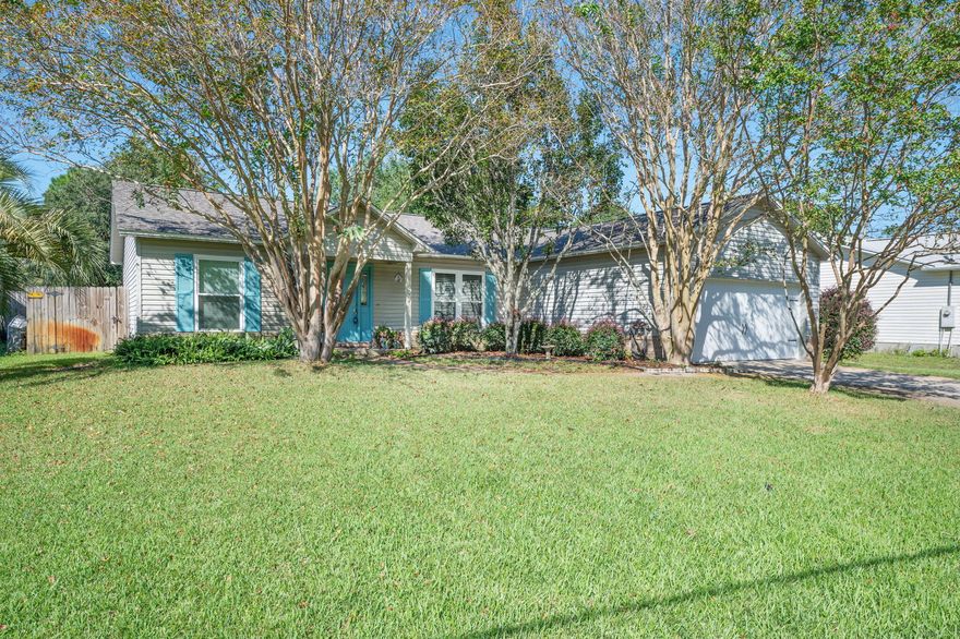 This split floorplan,3bed,2bath, ADORABLE Gulf Breeze home in Midway is ready for its new owner! The beautifully landscaped front yard makes for great curb appeal.No HOA!Sitting on 0.56 acres, the lot extends past the fence line in the backyard. Featuring over $40K in seller updates including a NEW roof, NEW impact rated windows and NEW backyard no maintenance material deck!Inside you'll find stained concrete floors throughout, an updated kitchen with stainless steel appliances, quartz countertops, a breakfast nook, living space complete with a wood burning fireplace, & a dining room just off of the living room at the front of the house.The primary bedroom with ensuite is located on the left side of the house and features a large walk-in closet with organization system by ClosetsbyDesign- The 2 remaining bedrooms and guest bath are just past the laundry room. Schedule a showing today!