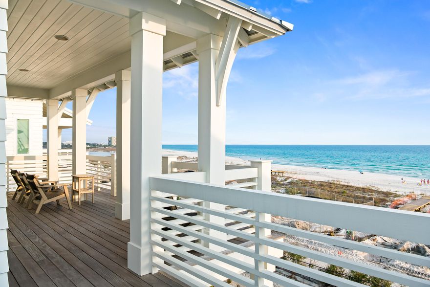 Anchored in the exclusive Palm Court enclave just south of 30A, this newly built Inlet Beach residence delivers a rare combination of architectural presence and coastal ease. Rising four stories and spanning nearly 5,000 square feet of thoughtfully executed design, 17 Palm Court was crafted for those who move between worlds, effortlessly balancing laid-back beach days with refined, high-design living. From the moment you step inside, clean lines, curated materials, and intentional volume set the tone. Wide-plank hardwoods, statement lighting, and expansive glazing elevate the interiors. A private elevator connects each level with ease. The main living floor is designed to impressopen, airy, and anchored by a custom kitchen outfitted with chef-grade appliances, sleek cabinetry, and a massive waterfall island that turns everyday dining into a showpiece.

Eight bedrooms, including a luxe primary suite, deliver privacy and comfort on every floor, each with en-suite baths that rival boutique hotel standards. Dual laundry stations, multiple lounge spaces, and a flexible layout accommodate the rhythms of real life or high-capacity hosting. Outdoors, a private pool and terrace space bring the party outside, framed by Gulf breezes and moments from beach access.

Located in a gated, non-rental community, 17 Palm Court is more than a beach house. It is a bold architectural statement tucked into one of 30A's most discreet corners. Swanky, sleek, and unapologetically elevated, this is Inlet Beach redefined.