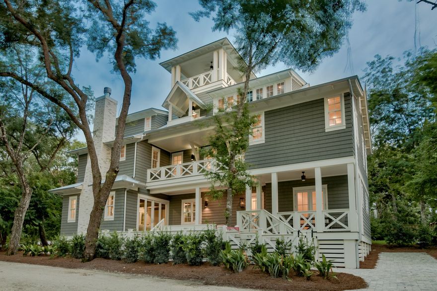 Primely located in the heart of Seagrove Beach, this finely appointed newly built 30A retreat offers a nostalgic coastal lifestyle with juxtaposition of beautiful oak groves highlighted by ample privacy yet perfectly positioned just a few blocks from Seaside and steps to premier beach access. This six bedroom six and a half bath custom-built home is characterized by esteemed architectural elements completed by R.W. Lowe anchored by an exceptional open floorplan specifically designed for legacy living and optimizing entertaining space.