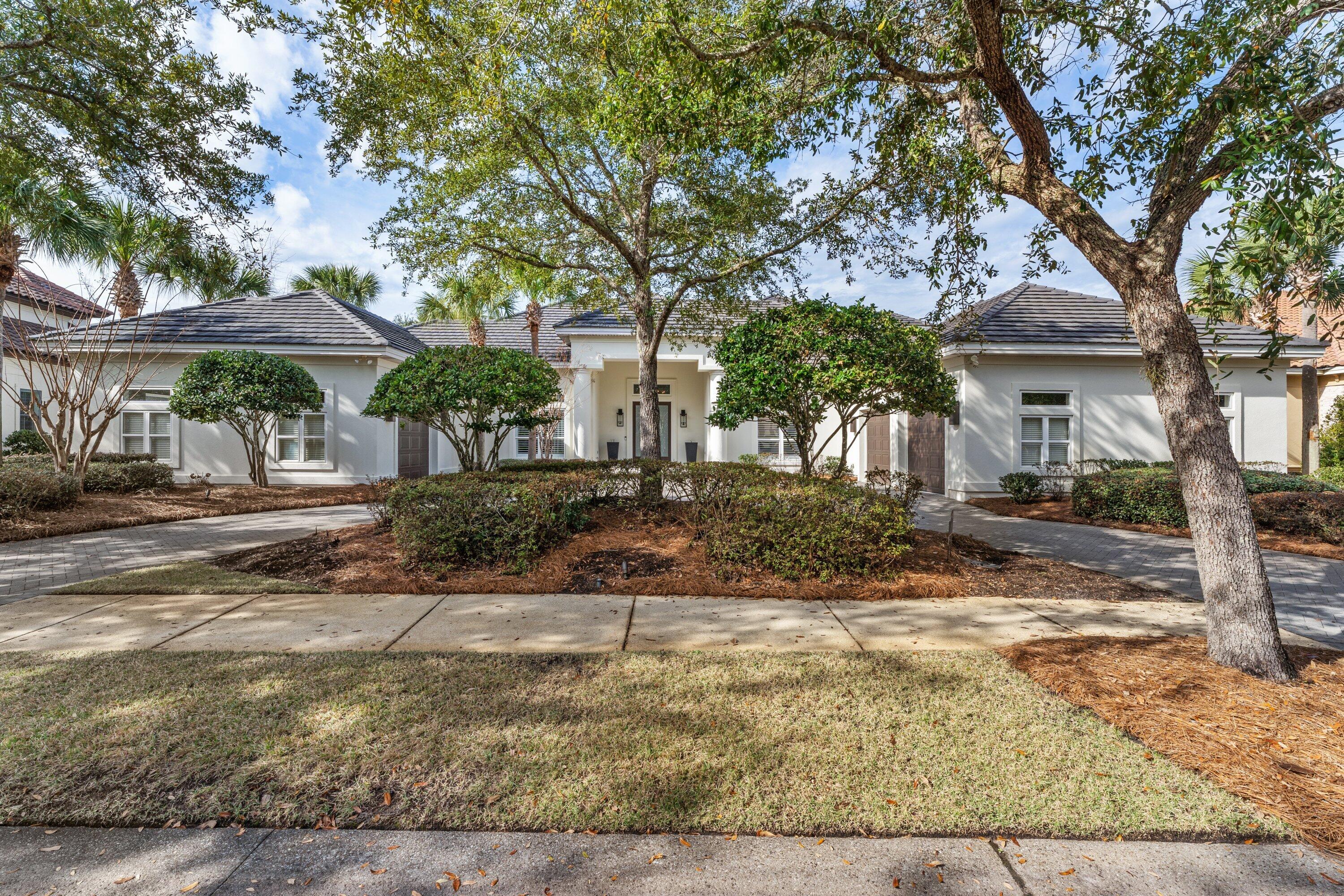 Perfectly situated lakefront and golf course residence within the Arrowhead community at Burnt Pine. Offered at an amazing value, this lovely home features an abundance of natural light, high ceilings, master bedroom suite on the main level, and fenced yard. Timeless, transitional finishes throughout utilizing the latest trends in furnishings and decor that are sure to please. Hardwood flooring, impressive lighting, comfortable indoor and outdoor living spaces, separate dining room, and enough garage space for up to 3 cars are just a few of the many highlights found in this special offering. A must see! Call today for your private showing.