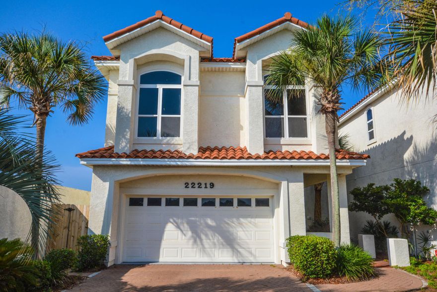 This luxury 4 bedroom, 3.5 bath home with a large bonus room and elevator is ideally located on a perfect stretch of quiet beach at the West end of the Panama City Beach. It's location is just a short drive to Scenic Hwy 30A, Pier Park and the airport. The large beachfront deck provides the perfect setting for enjoying beautiful sunsets and gulf views. The home is appealing and functional with an open floor plan, walls of glass windows and doors and generous sized rooms. The living/dining area, kitchen, powder room and two car garage are located on the main level.The 2nd level offers a Master Suite with private gulf front balcony and lavish bathroom. Additionally, there are three guest bedrooms,two additional baths and a large bonus room which is