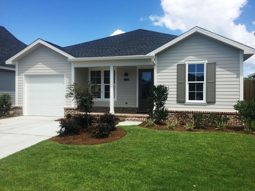 High quality, new construction in SRB area available JUNE 2016! The ''Ashley'' is a cozy, single-story plan w/2br, 2bth w/office & 1 car garage, perfect for anyone downsizing or a coastal 2nd home. The cushy office is a plus and the charming kitchen adorns granite counter tops, wood cabinetry & stainless steel appliances. Wood flooring throughout kitchen, dining & living areas. Tile in bathrooms with plush carpeting laid in bedrooms. 9'ft ceilings, 8'ft doors & recess lighting throughout. Spacious Master suite has a walk-in closet, dual vanity & beautiful tiled master shower. Model at 15 Hatton Ct is the exact home so you can view the same floor plan. The overall detail of the homes & community is unparalleled and sets CSV apart from others. Bar None, the best overall quality in the