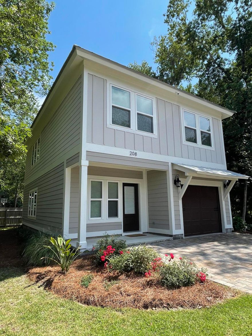 Location, Location!  Gorgeous, newer built home located in the secluded Sacred Oaks neighborhood off Mack Bayou Road.  Just a short distance from Sacred Heart Hospital and the stores/dining at Grand Boulevard.  The home features 3 bedrooms upstairs, downstairs area has the kitchen, 1/2 bath, dining nook and living area.  Smart home including door locks and hard wired video camera system, alarm system.  Upgraded lighting throughout, newly painted, new sod, freshly landscaped and pressure washed. Spray foam insulated which keeps the utility bill low.  Sacred Oaks is a waterfront community with a neighborhood dock and gorgeous walking paths.  The HOA covenants/restrictions require 12 month leases of longer.  No short term rentals allowed.