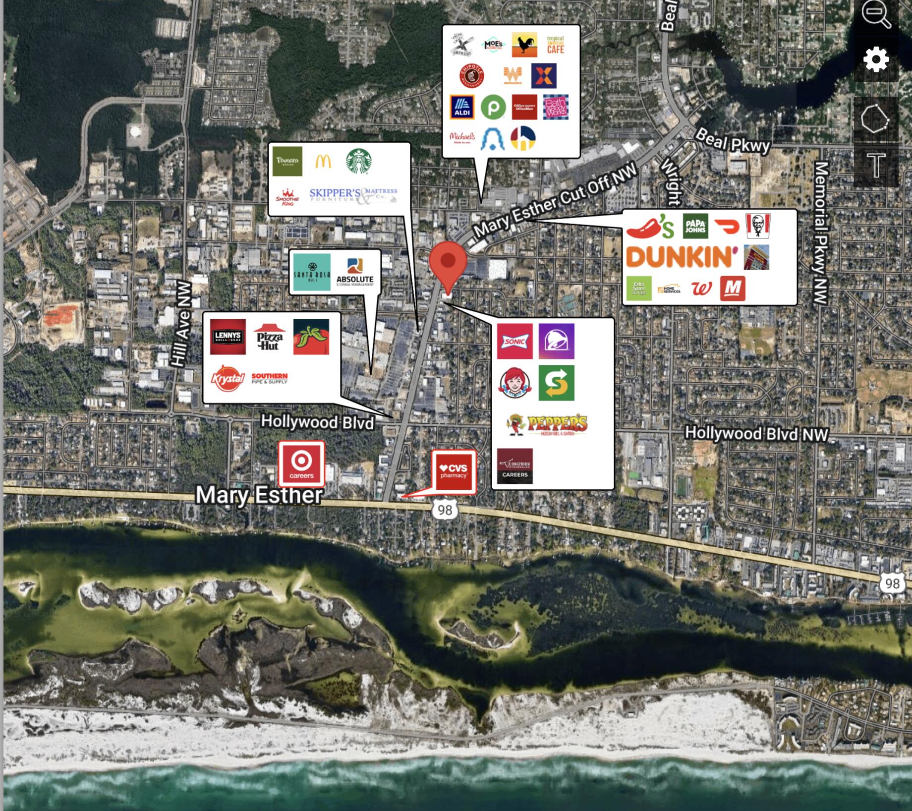 The property is surrounded by several National Retailers and Fast Food Franchises with an average ADTT of 40,000 per day.Space conveys a 9,000 square foot split level floor plan with 6,000 square feet of heated & cooled space on the first floor and 3,000 square feet of completely renovated second floor office space. The office floor plan offers two large corner office suites three large offices, two his & her ADA bathrooms, and one full-bathroom in one of the large corner executive offices.