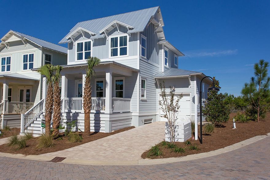 NEW HOME UNDER CONSTRUCTION ON LOT 2 in highly sought after Highland Parks on 30A. The Harper Plan offers four bedrooms and three and a half baths with the master bedroom downstairs. This is a great opportunity to acquire one of only a few of our homesites located in the front of the community. Standard features in our homes include hardwood in main living areas, granite countertops, stainless steel built in appliances, natural gas tankless water heater, metal roof, and a home warranty. Highland Parks offers great amenities such as a resort style pool with waterfalls, hot tub, a gas fire pit, and a large pavilion by the pool that includes gas grills, outdoor kitchen, big screen tV/stereo system, and bath house.
Pictures may be of similar, but not necessarily of subject property, includi Pictures may be of similar, but not necessarily of subject property,  PICTURES SHOWN ARE OF A HARPER MODEL HOME.  HOME IS CURRENTLY UNDER CONSTRUCTION.  The home on Lot 2 will have an upper balcony on the front of the home.  The model home shown here does not have the balcony.