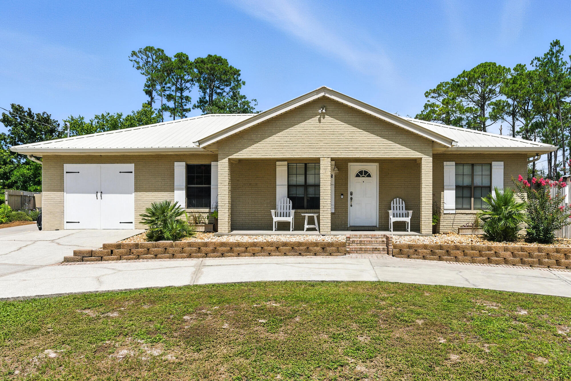 Beachside Flexibility with Pool, Workshop & Lockout Suite!Discover the charm of 505 Burnham Avenue, a robust brick home on a spacious corner lot in Panama City Beach. This versatile 3-bedroom, 3-bath residence offers lockout options, perfect for multi-generational living or rental income.Freshly painted interiors, durable tile flooring, and craftsman-style trim enhance its inviting atmosphere. The kitchen boasts a large pantry and dual washer/dryer hookups for added convenience. The expansive primary suite features a private water closet.Enjoy Florida's outdoor lifestyle with a saltwater pool, covered porches, patios, an outdoor shower, and a serene koi pond. A massive cooled workshop with a screened lean-to porch offers ample space for hobbies or storage. Ideally located near Highway 79 and Back Beach Road, this property provides easy access to the beach by foot, bike, or golf cart. Experience a unique blend of functionality, flexibility, and outdoor living in this exceptional Panama City Beach home.
Contact your agent today to schedule a private showing of 505 Burnham Avenue and experience the possibilities firsthand.
Additional corner lot may be included with acceptable offer see agent remarks for details.