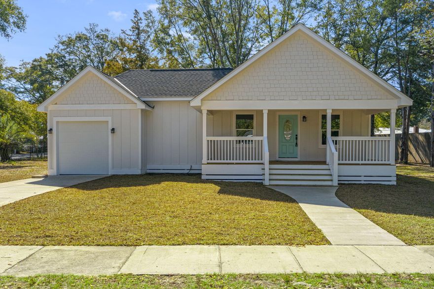 Welcome to your fully remodeled oasis in the heart of DeFuniak Springs! Originally built in 1900 and meticulously renovated down to the studs, this stunning home boasts exquisite craftsmanship and top-of-the-line finishes throughout. No expense was spared by the seller in creating this modern masterpiece. Step inside and be greeted by sleek quartz counter tops that adorn the spacious kitchen, perfect for culinary enthusiasts and entertainers alike. The one-car garage provides convenient parking and storage options.With 4 bedrooms, each adorned with custom closets, this home offers both comfort and style. The master bedroom features a private door leading to the serene back porch and yard, where you can enjoy your morning coffee or unwind after a long day.