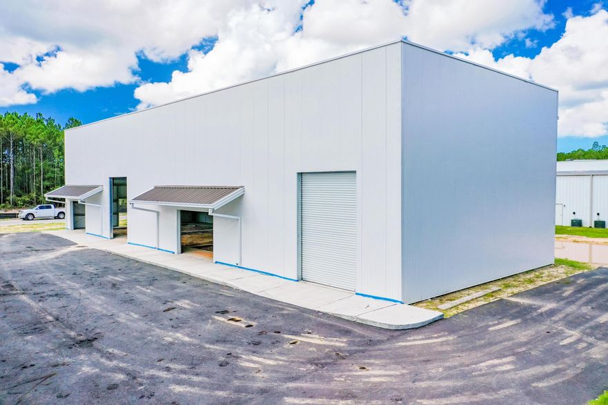 New 4,500 SF building under construction in St. Joe's South Walton Commerce Park.Completion is anticipated in August 2022.