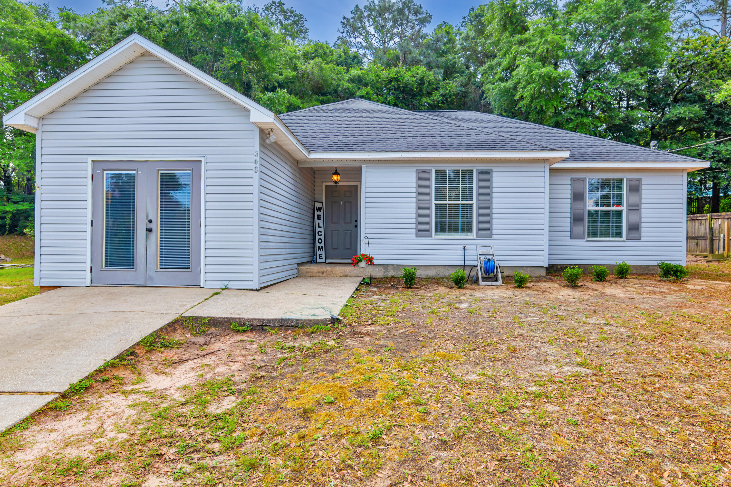 *Don't miss out on this great home, under $200k!* When you walk in you are greeted with a warm feeling of home. The living room has a great about of space, also a galley style kitchen and eat in dining space. There is a closed in garage, that is heated and cooled. Washer, Dryer, and deep freeze stay in home. Custom shelving in all rooms does not convey with home. Down the hall is 2 spare bedrooms, a full bathroom, Primary bedroom, and bathroom. The yard is already fenced and ready for family fun! Newer roof, Hvac, and water heater. Seller offering $10K to use towards flooring, paint, or buyers closing costs.