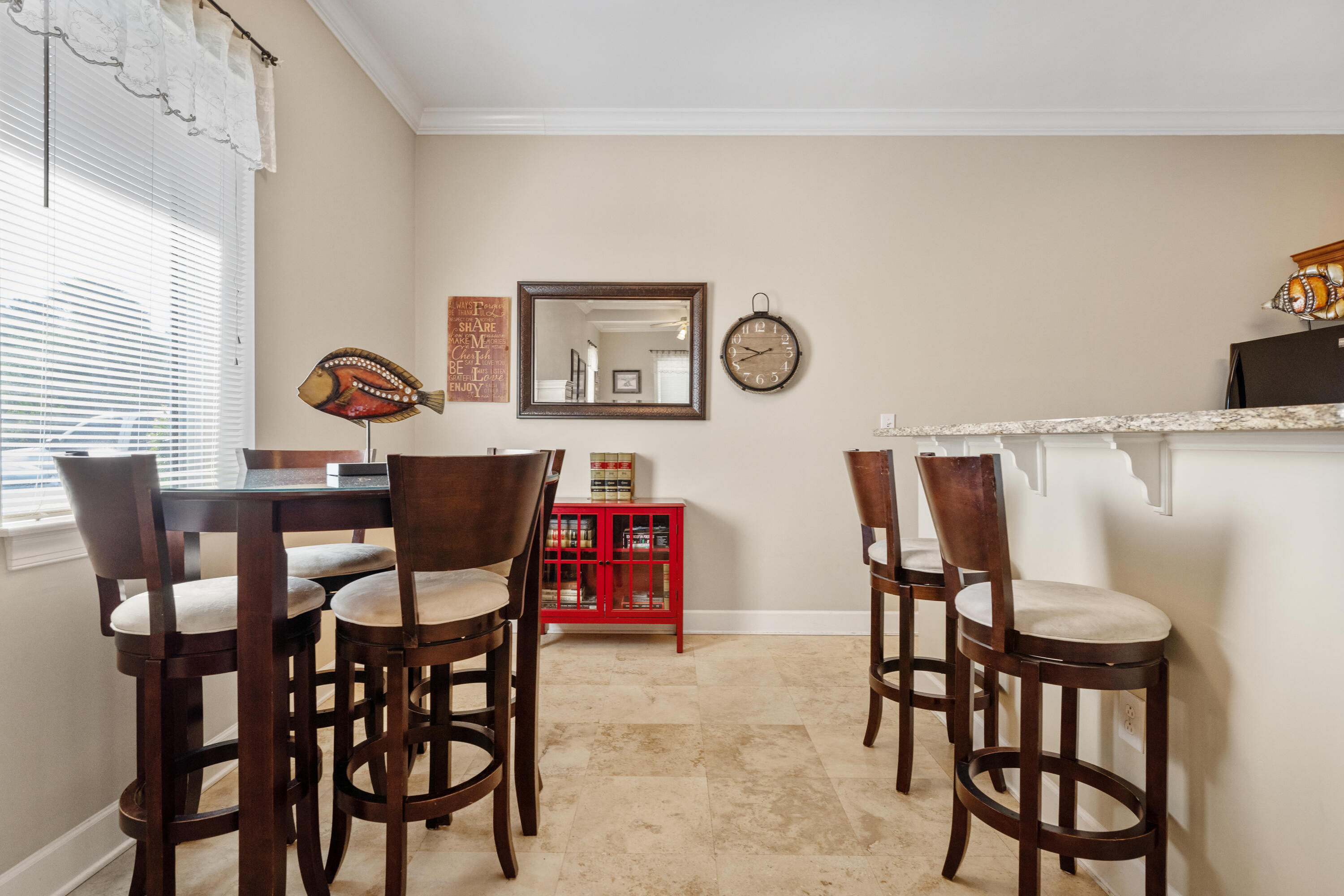 Best price in all of Seagrove for a one bedroom condominium! Check out this charming and optimally efficient floor plan, offered fully furnished and freshly updated. The unit features high ceilings, crown molding throughout, granite in kitchen, travertine floors and new carpet in living area and bedroom. Ground floor provides easy access and a short (two block) stroll to the beach. Seagrove Highlands is a gated community with pool, lake with fishing pier, a meeting room/pavilion. Located in the Heart of Seagrove, the condominium is close to all the action on 30-A. Don't miss your chance to own your piece of paradise. The unit includes an outdoor storage closet located on first floor. New water heater installed April 2022. There is a small list of exclusions.
