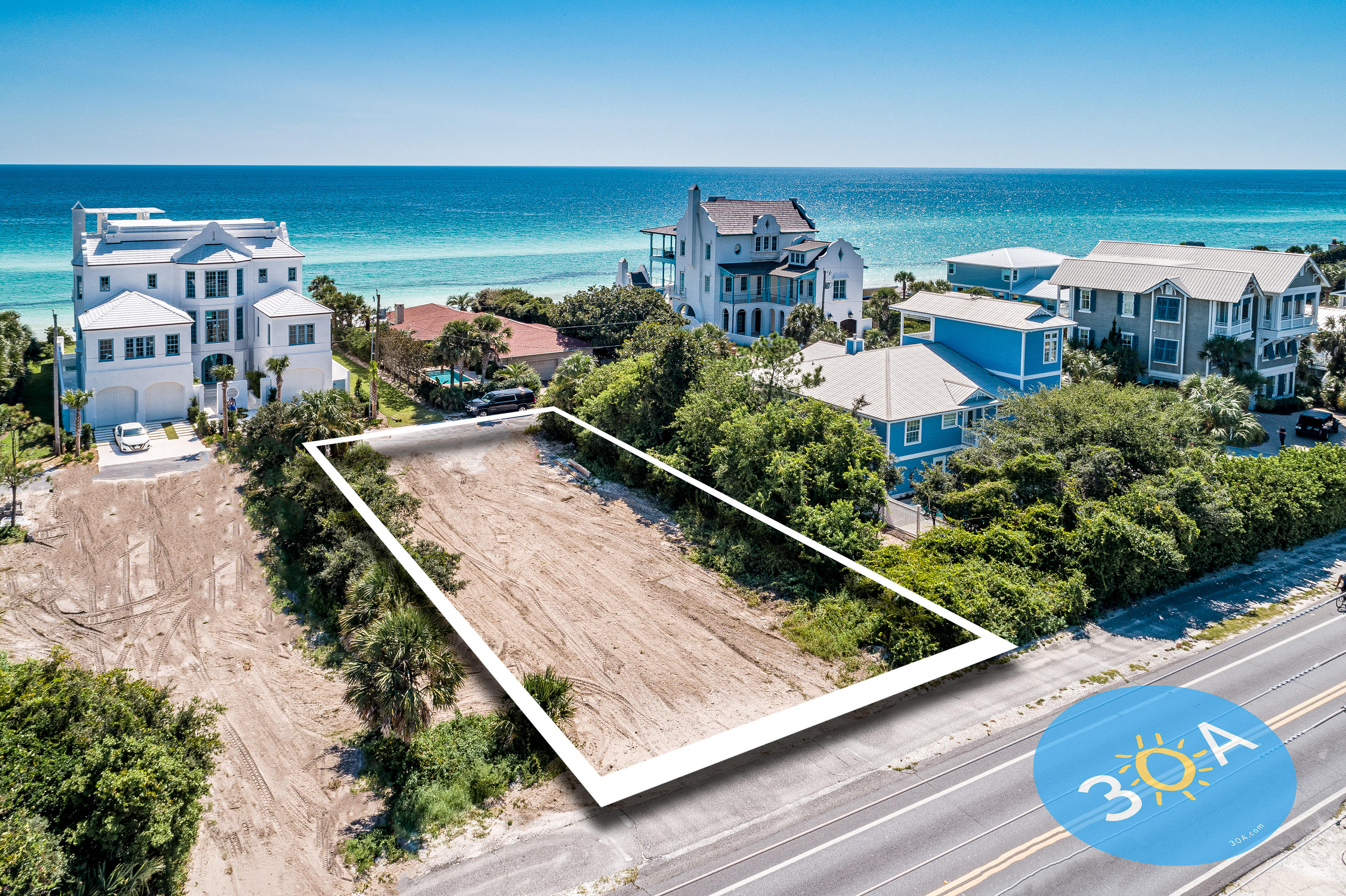 South of 30-A, Montgomery Street has limited traffic and offers a location named one of the most desirable streets in Old Seagrove. Platted in 1942, Seahighlands has unique, 20' wide Breezeways between lot lines. These Breezeways allow for Gulf breezes as well as unobstructed views of the Gulf. On Montgomery Street, you'll see anything from quaint Beach Cottages to the most sophisticated Architecture on 30-A. Please walk along Montgomery Street. Visit the three TDC walkovers. Look at the homes.You'll experience all those great feelings that go with being at the Beach. This is the only available lot for sale on Montgomery Street. Seahighlands has no HOA fees and allows property owners to Design and Build the home of their Dreams.