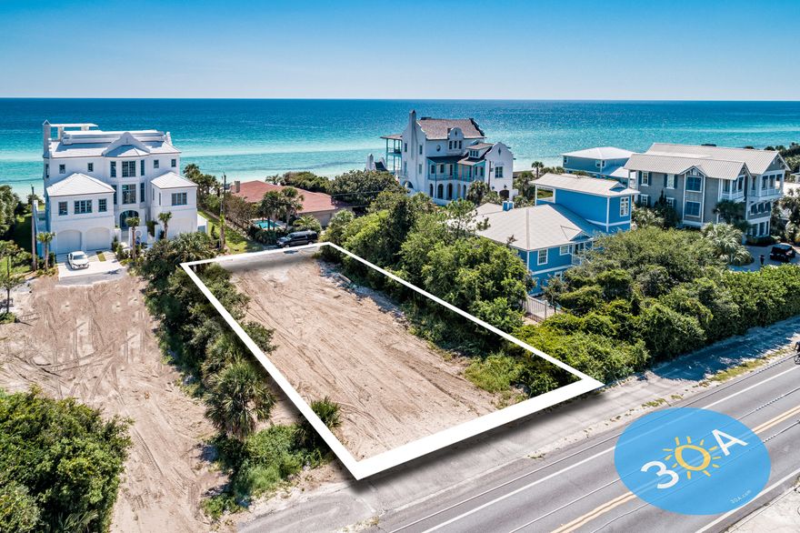South of 30-A, Montgomery Street has limited traffic and offers a location named one of the most desirable streets in Old Seagrove. Platted in 1942, Seahighlands has unique, 20' wide Breezeways between lot lines. These Breezeways allow for Gulf breezes as well as unobstructed views of the Gulf. On Montgomery Street, you'll see anything from quaint Beach Cottages to the most sophisticated Architecture on 30-A. Please walk along Montgomery Street. Visit the three TDC walkovers. Look at the homes.You'll experience all those great feelings that go with being at the Beach. This is the only available lot for sale on Montgomery Street. Seahighlands has no HOA fees and allows property owners to Design and Build the home of their Dreams.