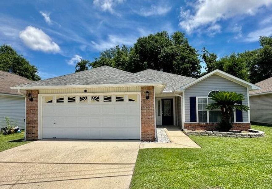 AVAILABLE: 8/1. SEC DEP = $2,200 - CAN BE BROKEN UP IN 2 MO. INSTALLMENTS IF QUALIFIED. PETS ALLOWED UPON OWNERS APPROVAL & W/ A PET FEE. Newer LVP flooring & paint throughout, only 1 year old! Absolutely beautiful 1 story contemporary home w/ some great extras! Decorative glass front door w/ a covered entrance leads to the open floor plan w/ fireplace in the living area. Kitchen has black appliances throughout. Master bedroom has a nice oversized soaking tub. All hardware in the house is brushed nickel. Enjoy the very nice open decking with different levels in the privacy fenced backyard plus the covered patio & paver areas - tons of entertaining space! Garage has an auto opener, utility sink & attic storage. There is also a separate laundry room inside between the kitchen & garage. All this w/ a central location in between both bases & close to schools, shopping, restaurants & the hospital! Welcome home!