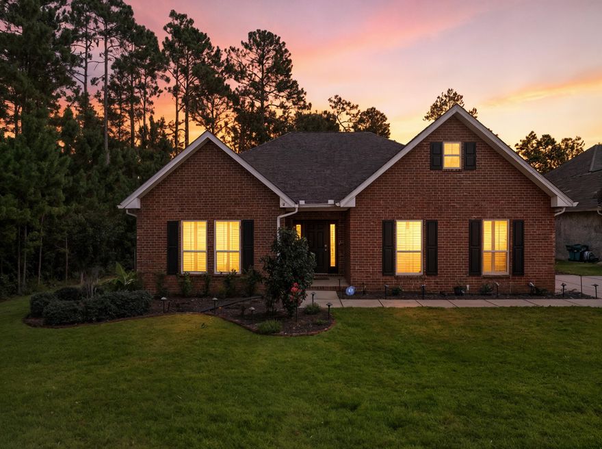 Welcome to your new home in the popular Peach Creek community! Ideally located minutes from beaches, top-rated schools, shopping, and restaurants, this beautifully updated home perfectly blends comfort, convenience, and coastal living. Set on a spacious lot that backs up to peaceful forest views, this property offers both privacy and plenty of outdoor space. Inside, you'll find a bright, open concept layout with LVP flooring throughout the common areas. Thoughtful upgrades are found at every turn, including plantation shutters, motorized blinds in living and dining areas, new ceiling fans and light fixtures with LED bulbs, blackout curtains in all bedrooms, and an ADT smart home security system. This one-owner home has been impeccably maintained, showing pride of ownership throughout. 

The kitchen showcases granite countertops, a kitchen island, stainless-steel appliances, beautiful cabinetry, tile backsplash, and a new dishwasher. It flows seamlessly into the open-concept living and dining areas, which are filled with natural light and create a perfect space for entertaining. A dedicated laundry room adds convenience, with the washer and dryer conveying, including a brand new washer.

The master bedroom is a true retreat with a custom walk-in closet, renovated walk-in tiled shower, and luxurious soaking tub. Two guest bedrooms, thoughtfully separated from the master bedroom for added privacy, provide plenty of space for family or visitors. The guest bath has been beautifully renovated with a tiled shower and built-in bench. 

Enjoy the outdoors year-round from the screened-in porch or the beautiful deck with railing and lighting--perfect for barbecues with friends or relaxing with nature views. The front and side yard feature new sod, and there is an upgraded irrigation system with a new Rid-O-Rust pump, and a well system for watering. Custom exterior lighting adds a warm, welcoming glow and enhances the home's curb appeal and nighttime ambiance. Additional features include a 2-car garage and an extended driveway for ample parking.

This home truly has it all--modern updates, peaceful surroundings, and an unbeatable location just minutes from the sugar-white beaches of 30A, giving you the perfect balance of a quiet neighborhood setting and the vibrant Emerald Coast lifestyle. Come experience why Peach Creek continues to be one of the most desirable communities in the area!