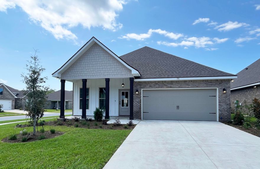 Awesome Builder Rate Incentives!  (Restrictions apply) The OAKSTONE V G in Moonswept at Hammock Bay community offers a 4 bedroom, 2 full bathroom, open design.  Upgrades added (list attached).  Features: double vanity, garden tub, separate custom tiled shower with frameless door, and walk-in closet in the master suite, walk-in closet in bedroom 3,  kitchen island, walk-in pantry, covered front porch and rear patio, recessed lighting, crown molding, undermount sinks, framed mirrors, smart connect Wi-Fi thermostat, smoke/carbon monoxide detectors, landscaping package, architectural 30-year shingles, flood lights, and more!Energy Efficient Features: water heater, kitchen appliance package with electric range, vinyl low E windows, and more!