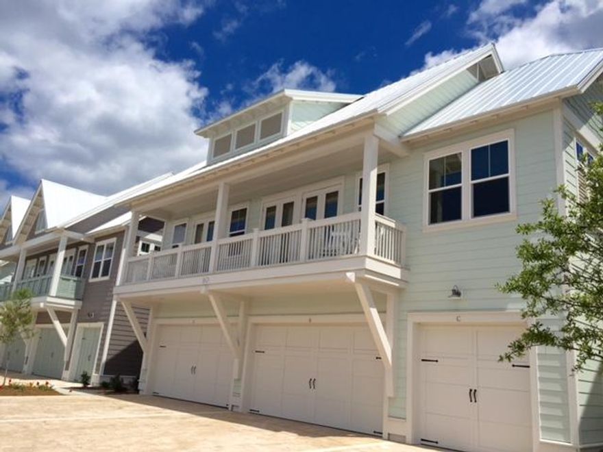 The Cozumel Triplex Townhome floor plan is uniquely designed to feature 3 bedrooms and 2.5 bathrooms with a 2 car garage. Home features include 10ft Ceilings, hardwood floors throughout ,Quartz countertops, and stainless steel appliances to name a few. The Town of Prominence is located on HWY 30A between Seagrove and Alys Beach. Residents will enjoy easy access to a beautiful Town Center, Resort style pools, Fitness Center and Private Shuttle Service to the beaches of 30A. ''The Hub,'' the community's town center includes restaurants, shops, and an amphitheater with covered event pavilion, a cinema screen for movies as well as a stage for concerts and events. Subject property is unit 279