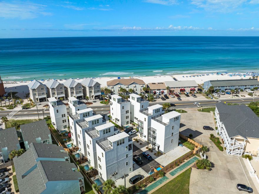 THIS IS AN INVESTORS DREAM!! Welcome to 17674 Front Beach Rd, a stunning 10 unit complex nestled along the pristine Gulf Coast. Each unit boasts 5 bedrooms and 5.5 bathrooms, offering ample space and comfort for residents or vacationers alike. Enjoy breathtaking Gulf views from every residence, complemented by private pools and rooftop terraces ideal for savoring sunsets and hosting evening cocktail hours. These homes are designed as short-term rental machines, ensuring both luxury living and excellent investment potential. Conveniently located just across the street from public beach access 72 and 73, residents can easily indulge in sun-soaked days by the beach With Pier Park, 30A and other amazing amenities just a short ride away, this location unveils a plethora of fantastic entertaining and dining options perfect for all age groups! Do not miss your opportunity to own an incredible multi-unit income producing property with everything the Gulf Coast has to offer! 