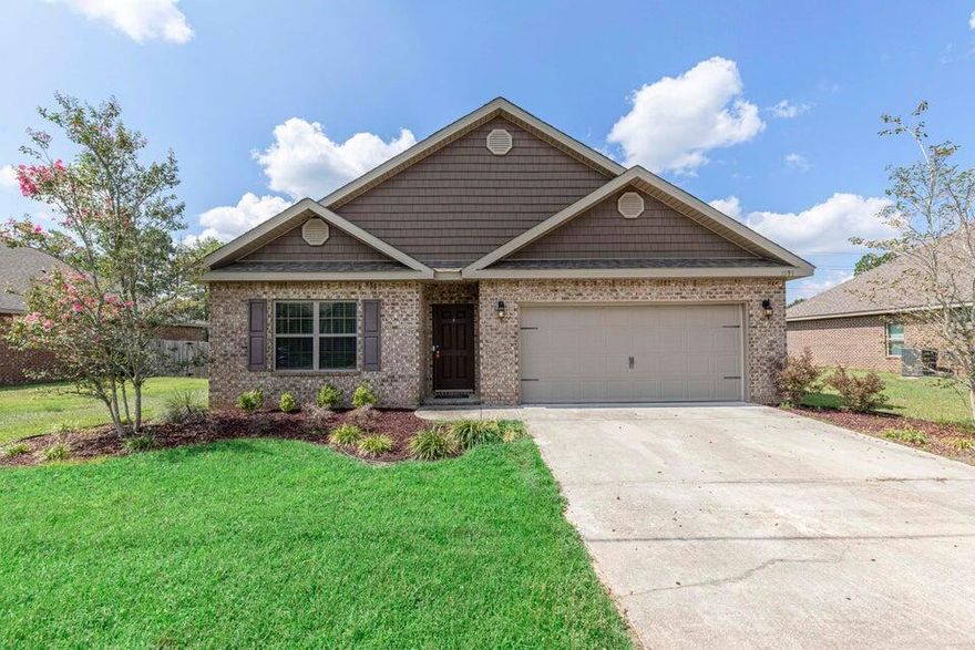 VA Assumable 2.75% (VA buyer with their own entitlement only). Seller will pay $5,000 towards Buyer's closing costs. No City taxes!This beautifully designed 4-bedroom, 2-bathroom contemporary home offers the perfect blend of style, comfort, and functionality. From the moment you enter, you'll be greeted by a spacious foyer that flows seamlessly into the open-concept living area, featuring a trey ceiling and large windows that flood the space with natural light.The kitchen is a chef's delight, complete with granite countertops, recessed lighting, a pantry, and a breakfast bar--ideal for casual meals or hosting guests. Just off the living area, the private master suite serves as a true retreat, featuring a spacious en-suite bathroom designed for relaxation and ease. Three additional bedrooms provide flexibility for family, guests, or a home office setup. An attached garage offers secure parking and extra storage, while the covered back porch and fenced backyard create a serene outdoor space perfect for entertaining, pets, or play.

Don't miss this opportunity to own a stylish, move-in-ready home in a desirable Crestview location, schedule your tour today!