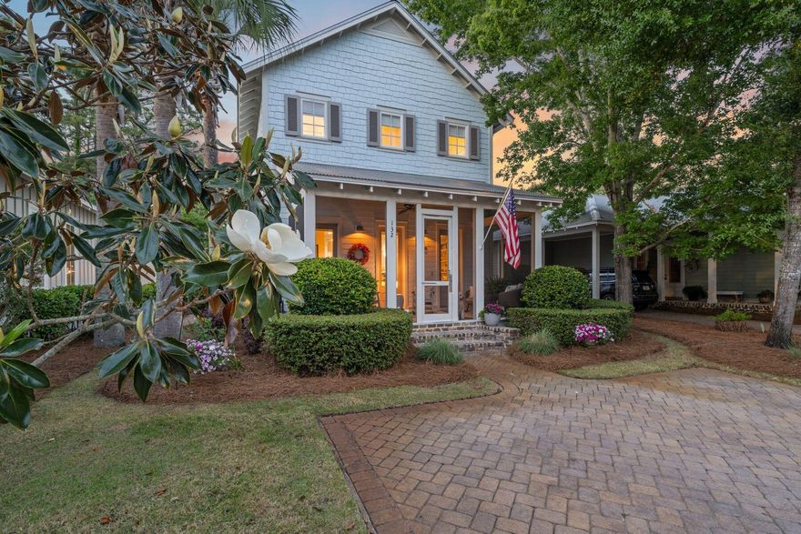 A true boater's paradise, residents enjoy exclusive use of a private boat launch and waterfront park with deepwater access to Choctawhatchee Bay, complete with docks, a brand-new boatyard pavilion, an outdoor kitchen and a lounge area designed for relaxing after a day on the water. Even better, eligible veterans can take advantage of an Assumable VA loan at 3.125% on $543,283, an exceptional value in todays market! This beautifully updated two-story home features more than $84K in thoughtful improvements, offering refined living across 3 bedrooms, a spacious loft, and inviting common areas both indoors and out. Located in Carson Oaks, where waterfront access meets resort-style amenities in one of Santa Rosa Beach's most charming tree-lined communities. Recent upgrades include luxury vinyl plank flooring throughout the upper level, new interior and exterior paint, custom window treatments, a custom iron stairwell, and a backyard entertainment area finished with new brick pavers and synthetic turf. The bright, open kitchen boasts newer appliances and updated lighting, and the loft offers custom cabinetry with granite countertops perfect for additional storage or a flexible work-from-home setup. 

Out front, a welcoming screened porch with a custom wood door opens to a paved driveway, and a picturesque street lined with magnolia and palm trees, while the backyard is designed for low-maintenance enjoyment and privacy. With its blend of natural beauty, upgraded comfort and unbeatable boating access, 132 Carson Oaks Lane offers the lifestyle you've been waiting for. 

The Carson Oaks neighborhood is renowned for its exceptional community amenities, including monthly social events, a large updated pool with new furniture and TVs, a recently resurfaced pickle-ball court, a stocked fishing pond with beautiful green spaces framed by majestic oak and magnolia trees, and a private newly renovated boatyard and pavilion for year-round enjoyment. Conveniently located near Highway 98, Sandestin's Grand Boulevard premier shopping and dining, and only 10-minutes to the 30A beaches, this home is ideal as a primary residence, second home or long-term rental investment.