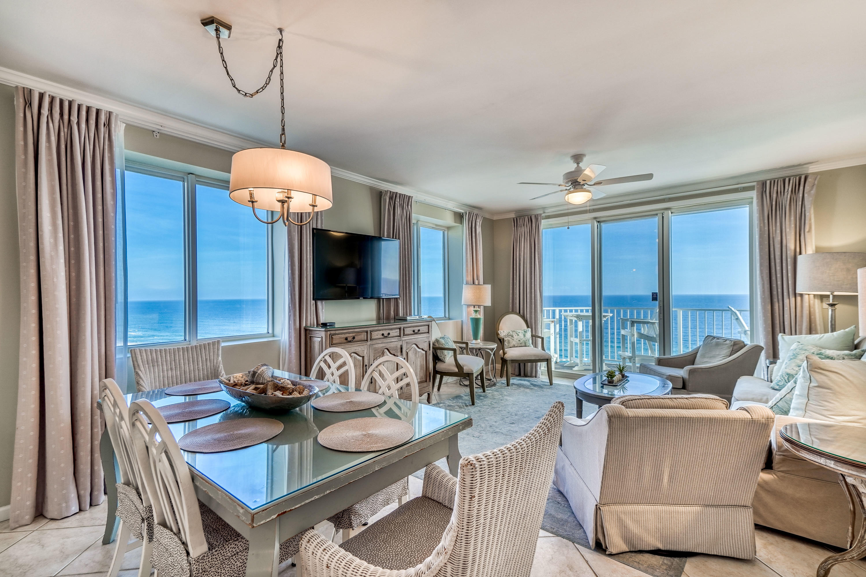 Stunning views of the gulf and coastline from this 3BR, end unit. The exceptional location on the 11th floor not only makes the unit more private, but also gives you one of the best gulf views in the building. The unit is completely remodeled and is being sold furnished. Perfect for rental investment or second home. The floor plan is well-suited for entertaining and relaxing. There is a spacious kitchen/ living room, 3BR, 3 BA and laundry room. The Living room and Master bedroom open to the large private balcony overlooking the Gulf.