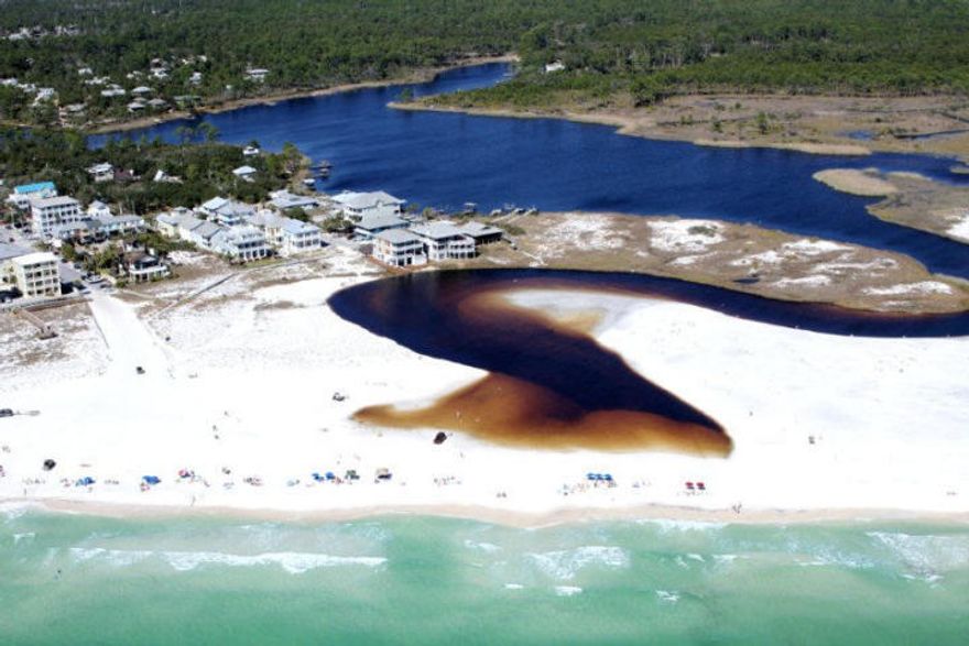 Short Sale. SOLD AS IS. Gorgeous home in the private non-rental gated community of Lakeplace at Grayton Beach. The community borders the coastal dune lake of Western Lake to the South and Grayton Beach State Park to the East, featuring a community pool for that hot afternoon dip and a community dock for fishing or launching the kayaks & paddle boards for a quick ride to the beach. The lovely balconies and porches of this home expand the living space & capture the natural beauty of outside beach living. The first floor lights up through the two sets of french doors, highlighting the wonderful kitchen with refrigerator, gas range, oven and warming drawer. 12' ceilings downstairs. Spacious living area has built-in's surrounding the fireplace. 2 Master suites, one on 1st floor, one on 2nd.