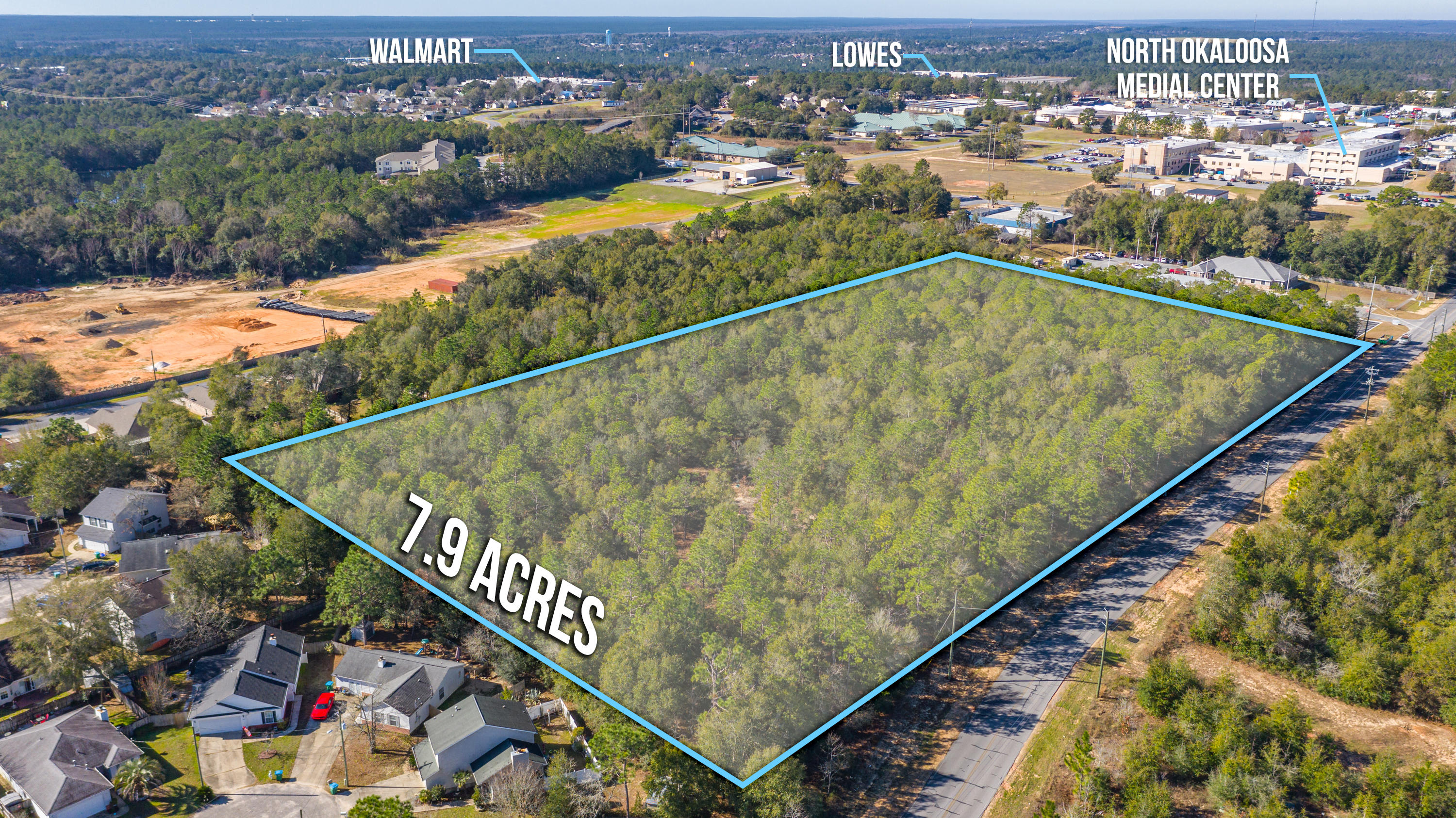 INCREDIBLE location. This would be perfect for medical office buildings or possibly a new subdivision. This property is located right next to a commercial piece of property and gets tons of traffic due to the Hospital, Dialysis center, 2 schools and many subdivisions that are down this road. Back on the market at no fault tot the seller. Phase 1 environmental site assessment has been completed, a previous Geotech report and copy of previous survey available.