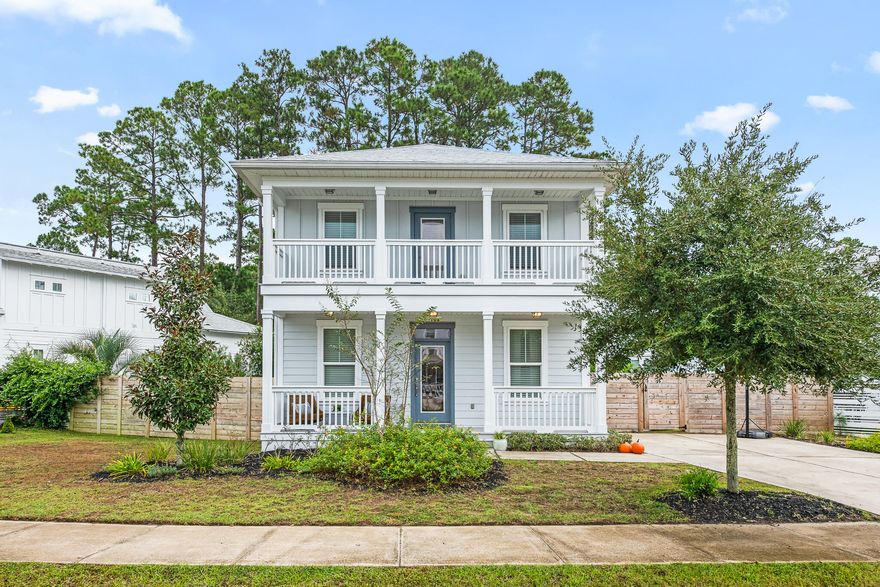 This beautiful home is the ideal location for those wanting to be tucked away from the action and enjoy peaceful serenity. Audubon Point is a family-feel neighborhood made up of 62 homes and a large community pool for spring and summers to be enjoyed, along with a large green space for you to relax and take in the famous Emerald Coast sunsets.  Owners have added an additional large patio out back, fenced in the back yard and have a storage shed for all of your needs. Pavers have been added for a fire pit on cooler winter nights as well as gutters and drains for keeping your beautiful yard dry on rainy days.Here's to you making this home yours for years to come and making memories that last a lifetime.