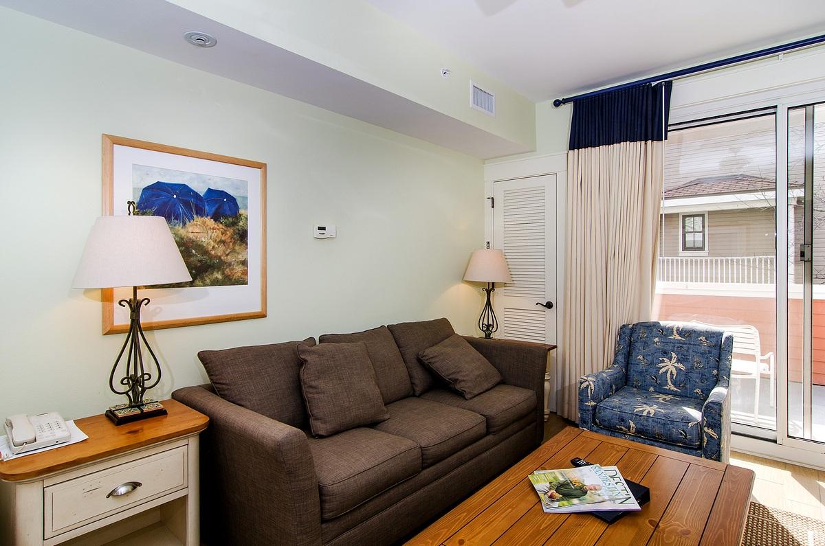 Place yourself in the middle of the Village at Baytowne Wharf in this charming Market Street Inn Studio. Village studios are among the most popular vacation homes to own and it's easy to see why. Market Street Inn is adjacent to the Sandestin Conference facilities and in the heart of the Village where everything from entertainment to fireworks to dining and shopping are right there. Hidden away on the 3rd level is an amenity terrace that will blow you away with infinity pool, hot & cool tubs, kids pool, workout room, outdoor fireplace, gardens, cookout area and more. Sandestin's famous beaches, golf and tennis are convenient but the Village is the heart of Sandestin and the place you will love coming home to. This cute home is fully updated and ready to enjoy.