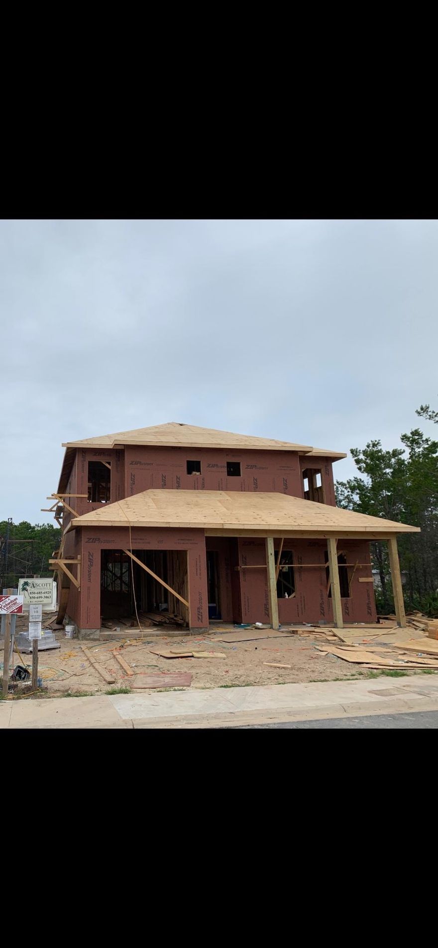 House is under construction.