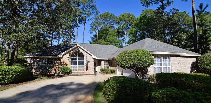 All brick, 3 bedroom/2 bath family style home in popular Bluewater Bay. 3 living areas including $40,000+ Florida Room addition in 2005; perfect for office, pool table, play room, sewing, home school, painting, etc!! Pleasing front elevation with side entry garage. Larger kitchen with new granite counters and stainless steel sink, center island and lots of cabinetry. Large corner lot in Southwind, a prestigious gated community close to everything: shopping/recreation/medical/schools/churches/Eglin AFB (the area's largest employer & just 10 minutes to Destin's world class beaches. Nicely landscaped front & back. Fenced for privacy/pet control. Garage has lots of overhead storage. Lawn pump. Seller will pay $5,000 of buyer's closing costs! Take a look today. Seller motivated.