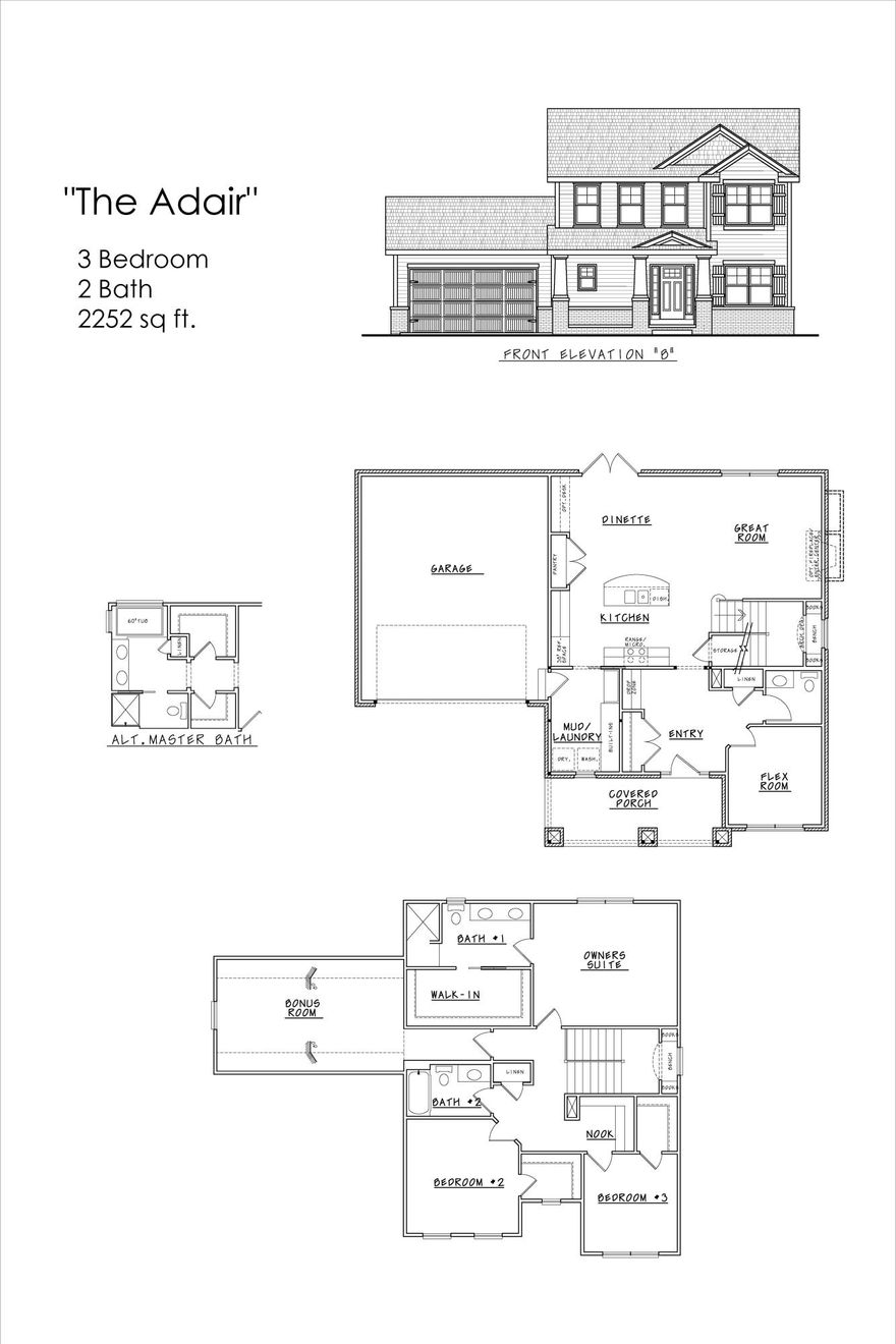 Brand new neighborhood in Niceville. The Adair is a craftsman style 2 story home with so many features. Upgrades in this home are SPRAY FOAM INSULATION in the attic as well as FIREPLACE with floor to ceiling brick, WOOD tread stairs w/ iron rails. This community features underground utilities w/ natural gas available. Homes feature a combination BRICK with fiber cement siding, bluetooth enabled garage door opener, custom MUDROOM with bench seats, cubbies, and hanging hooks, GRANITE in Kitchen and Baths, Tile Backsplash in Kitchen, Custom Tile Showers with Designer band, STAINLESS STEEL appliance package, HARDWOOD FLOORS, PRIVACY FENCE backyard and more.