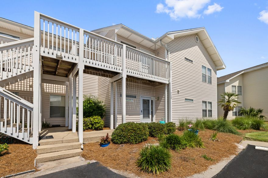 Unit 9120 at 775 Gulf Shore Drive welcomes you to Sandpiper Cove, Destin's premier Gulf-front gated community offering a unique blend of coastal living and resort-style amenities. This beautifully updated 2-bedroom, 2-bath condo spans 1,132 square feet on the ground floor, providing seamless indoor-outdoor connectivity. The open-concept design features a spacious living area with new rigid wood vinyl flooring, a breakfast bar, and dining space that flows onto a newly tiled covered patio, ideal for outdoor relaxation or entertaining. The kitchen is outfitted with brand-new appliances, including a dishwasher, microwave, and electric stove, while the convenience of a washer and dryer adds to the functionality. Both bedrooms offer privacy and comfort, with the primary suite featuring an en-su  bathroom. This condo is sold fully furnished and is currently part of a rental program, offering immediate income potential for investors. Residents of Sandpiper Cove enjoy 1,100 feet of private deeded beach access to the sparkling Gulf of Mexico, complete with a beach pavilion bar and grill, along with five swimming pools, six tennis courts, a 9-hole par-3 golf course, and boat docking facilities on Destin Harbor. Dining is just steps away at the on-site Louisiana Lagniappe Restaurant. Monthly HOA fees cover water, sewer, trash, security, recreational facilities, and ground maintenance, ensuring easy ownership. Whether you're seeking a serene beachside retreat or a savvy investment opportunity, this condo offers exceptional value in one of Destin's most sought-after communities.
