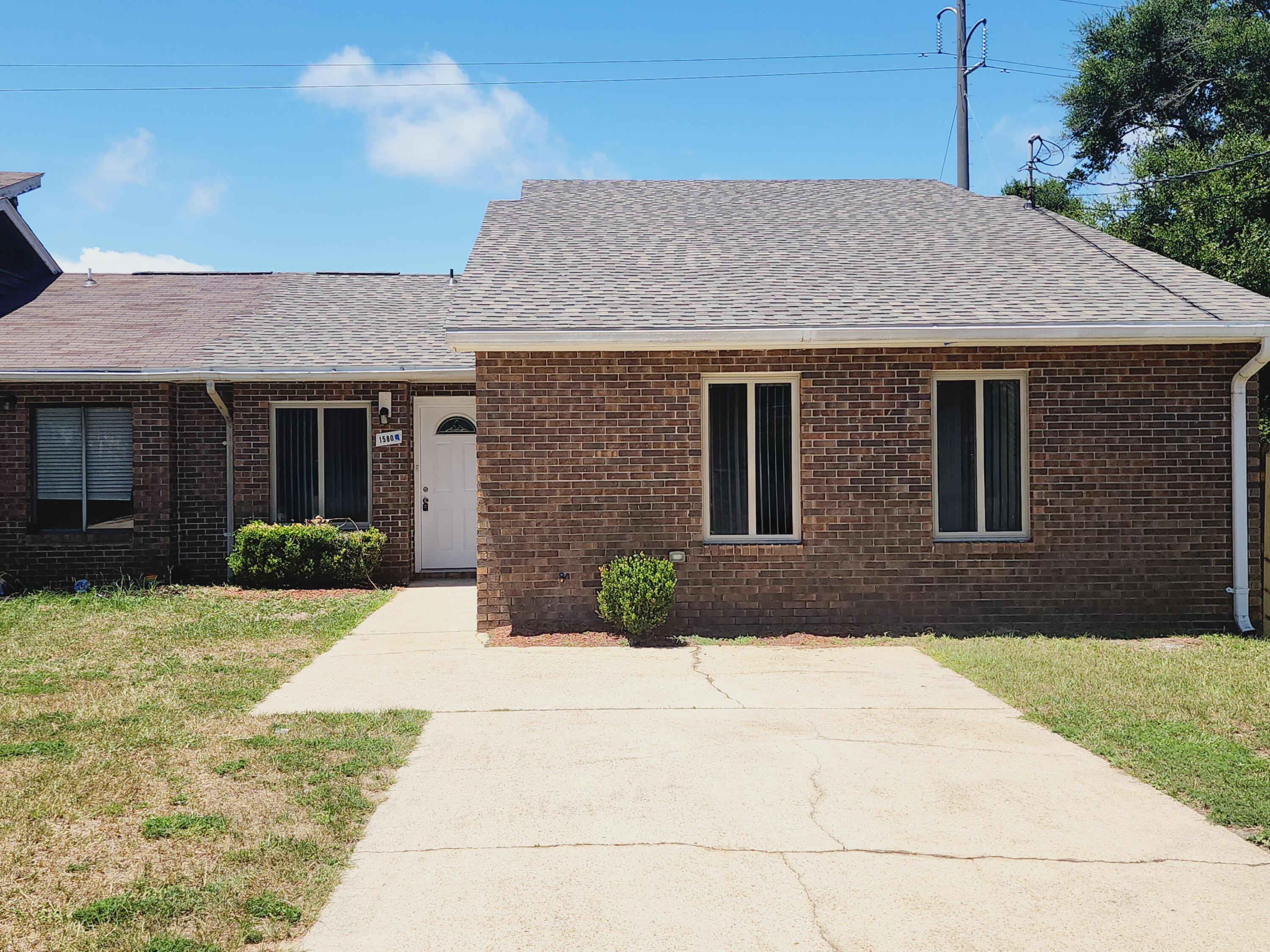 ** REO ** Cozy & AFFORDABLE 2 bedroom, 2 bath town home nestled at the end of a cul-de-sac in Bal Alex Estates (right side only). Great floor plan featuring a large living/dining area with 3 sets of french doors letting tons of light in! Galley style kitchen with breakfast nook ** Vaulted ceilings in both bedrooms giving an airy spacious feel ** Primary bedroom has a walk-in closet and en suite bath. The attic space is HUGE with windows and electric outlets ** Large backyard ** New Flooring throughout ** Brand new roof **HVAC 2019 ** water heater 2021 ** septic pumped 2024 ** Come take a look! While the Listing Agent does believe that the acquired information is accurate, the Buyer and/or  Buyer's Agent should verify all pertinent details related to this property, including but not limited to parcel dimensions, acreage, sewer/septic, square footage, zoning classification, land use & any other information that may affect the Buyer's decision to purchase this property.