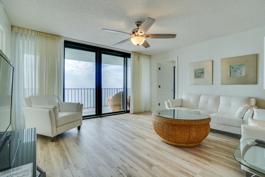 Stunning turn-key 3 Bedroom / 3 Bathroom condo located in the beautiful Watercrest Condominium. This fully remodeled condo features 2 Gulf-Front master bedrooms with floor-to-ceiling windows. Featuring updated LVP flooring, large balcony, and  tasteful decor, this condo checks all boxes.Excellent rental potential on this floorplan makes it the perfect addition to any investment portfolio or the perfect beach getaway.