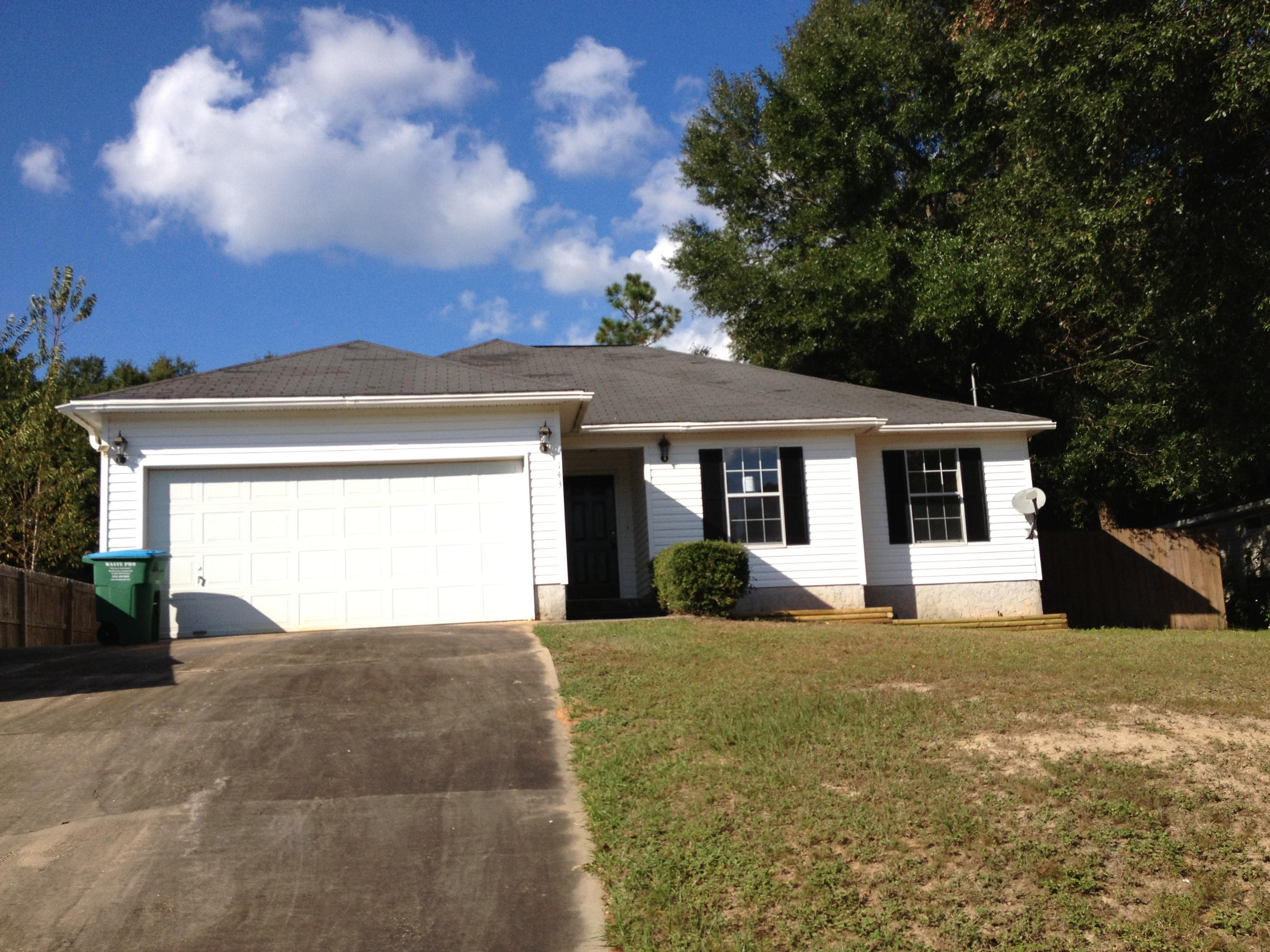 This refreshed home in the popular Adams Powell subdivision is close to everything. Bob Sikes Elementary is within walking distance and Davidson Middle, Crestview High, Winn-Dixie, CVS, and the new Marquis 10 Theater are all around five minutes away. The large backyard is fully privacy fenced and also offers a covered back patio and storage shed on a slab for extra durability. The interior has been freshly painted in neutral tones. Abundant windows let in lots of natural light and the vaulted ceiling in the living room makes it feel much larger. Tile flooring throughout makes cleaning a breeze. The eat-in kitchen offers plenty of cabinet and counter space as well as a built-in desk and breakfast bar facing the dining area. Schedule a showing today!