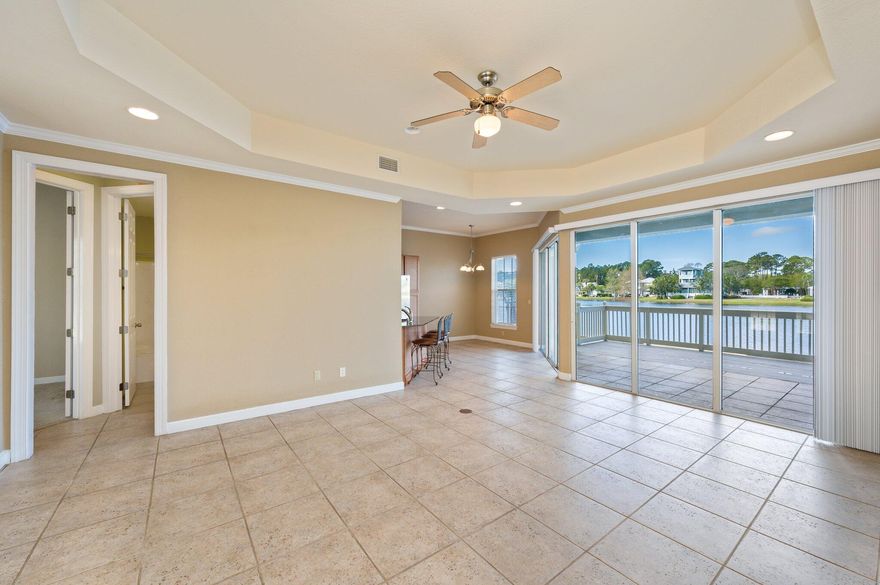 This wonderful 3 bedroom and 3 bathroom Sandestin residence is located in Crystal Cove.  An ideal floor plan provides a relaxed flow throughout the condominium, while large windows and doors provide an abundance of natural light. A spacious main living area opens to a generous dining area, and a well-appointed kitchen. The roomy master suite features a bathroom and walk-in closet. Two additional bedrooms and a bathroom and bathrooms round out the home's interior. A large rear patio provides ample additional outdoor living space while looking out over the neighborhood lake.  Sandestin offers four championship golf courses, a first class tennis center, full service marina with water sports, fitness center, gorgeous sugar white sand beaches, along with world