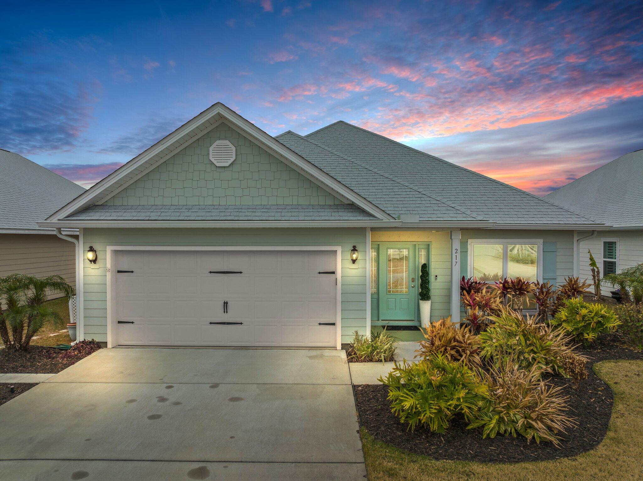 Nearly 2000 sqft! This 3 bed 2 bath with den home, in the ideally located community of Moonraker is just blocks from the white sandy beaches! This home is in immaculate condition, very well appointed, and features the most desired upgrades. Stainless steel appliances, granite countertops, backsplash, large walk in closets, LVP flooring and contemporary fixtures and furniture. In addition, this home offers an office or sunroom space and a screened in back porch perfect for lounging and enjoying the peaceful community water feature. Whether you are looking for an investment property or a permanent residence, this home can't be beat. Don't miss out!